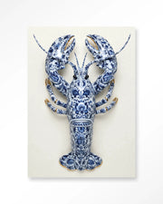 Blue Lobster – Glasschilderij