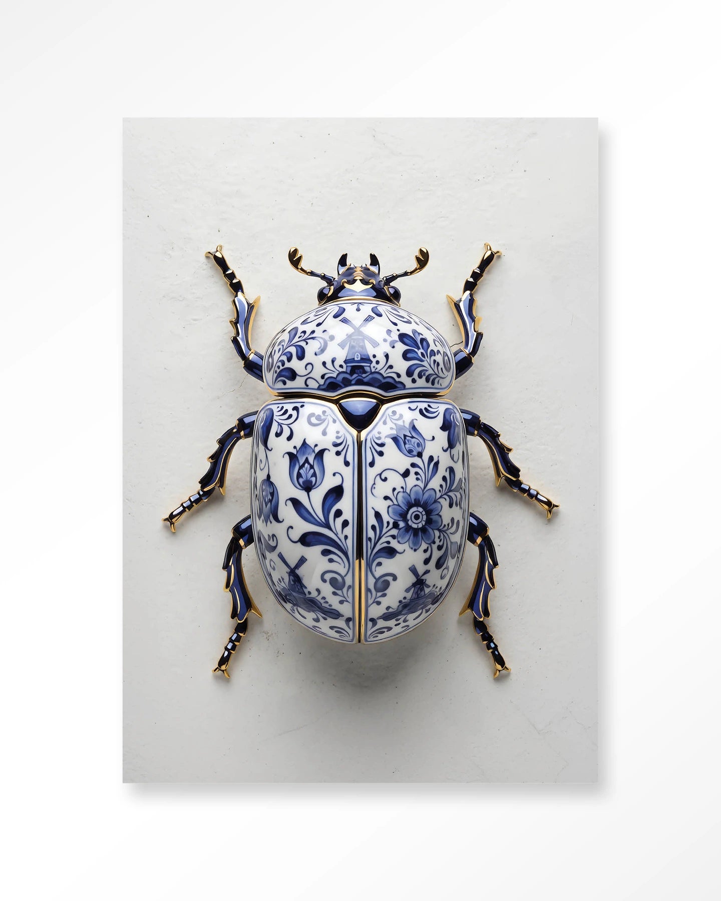 Blue Beatle – Glasschilderij