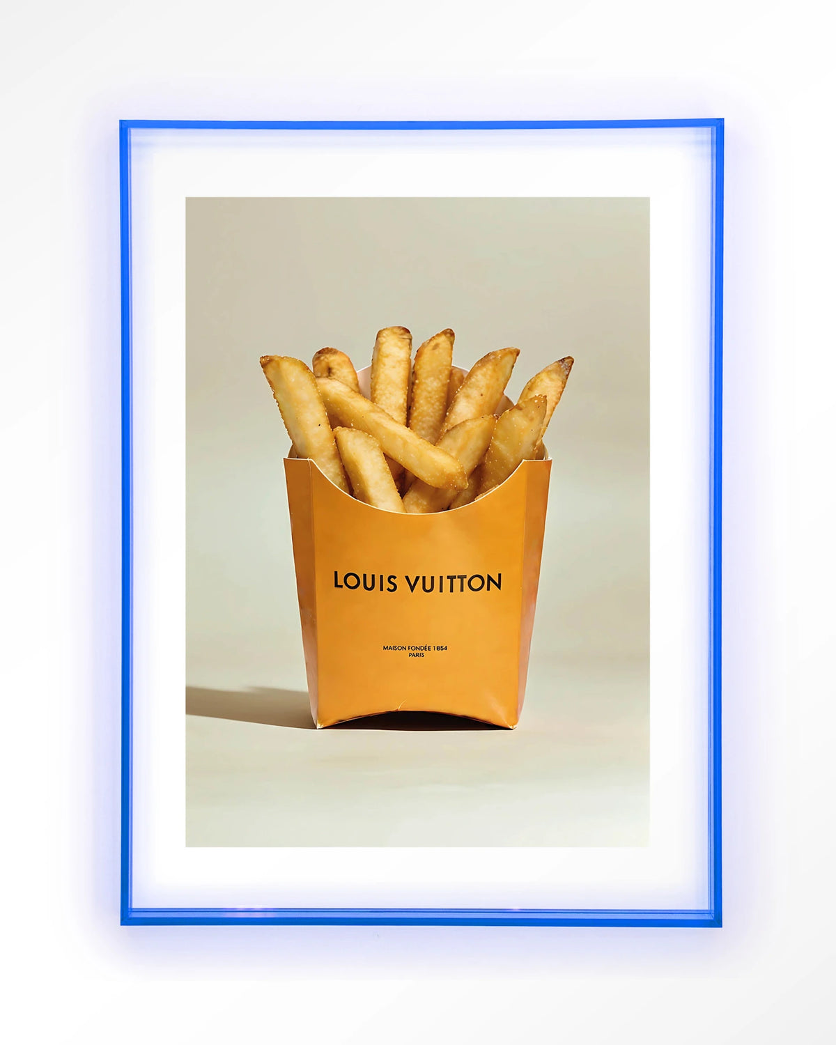 LV Fries – Art print – Acryl lichtblauw