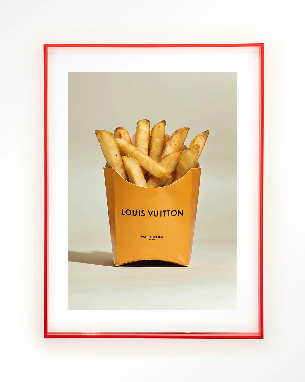 LV Fries – Art print – Acryl roze