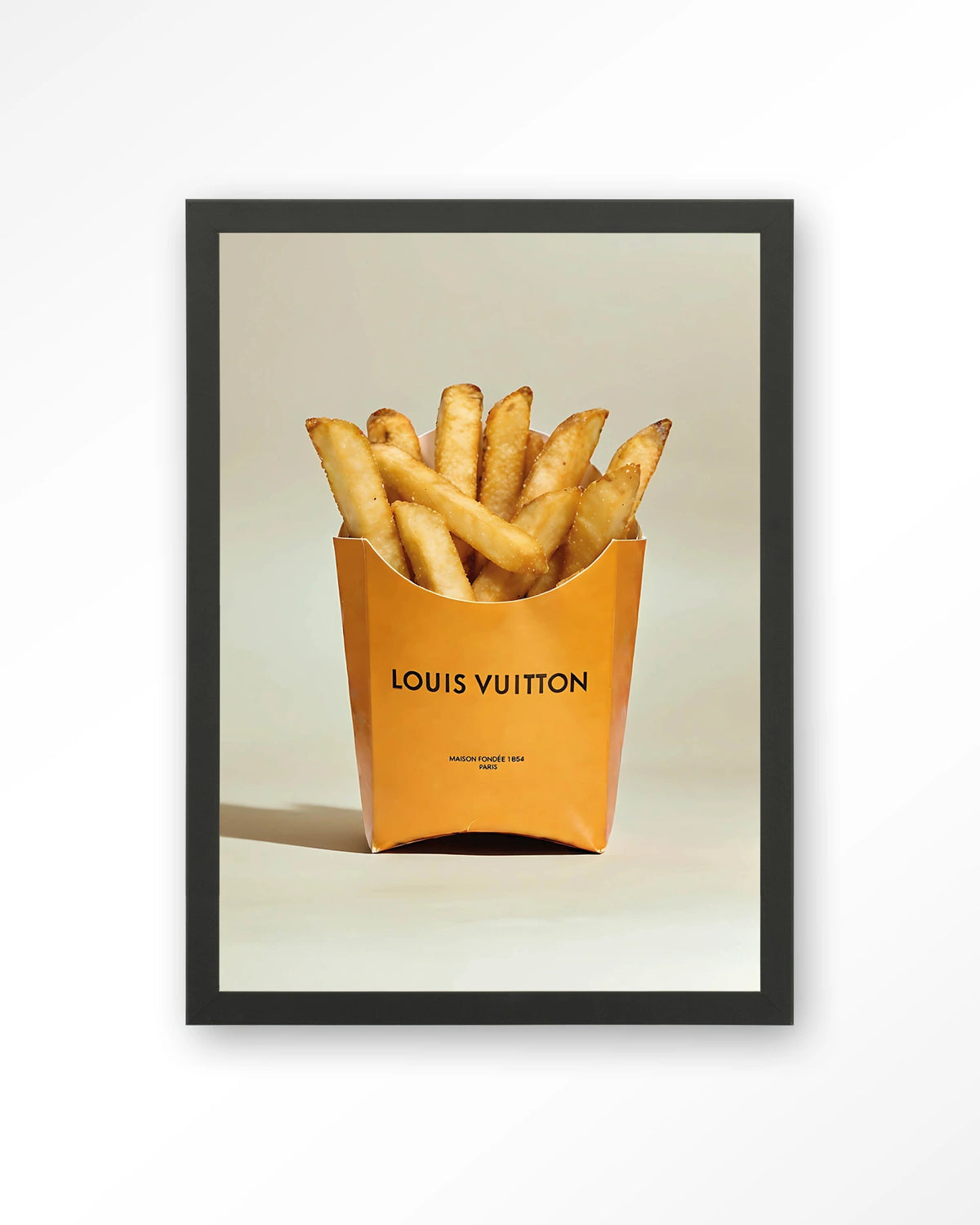 LV Fries – Art print – Hout zwart