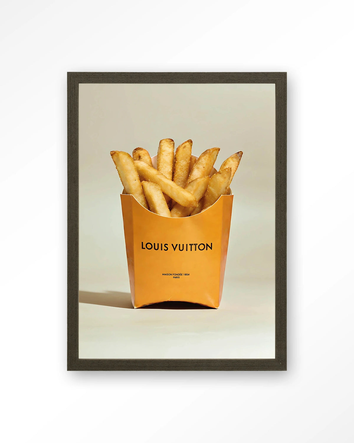 LV Fries – Art print – Hout donkerbruin