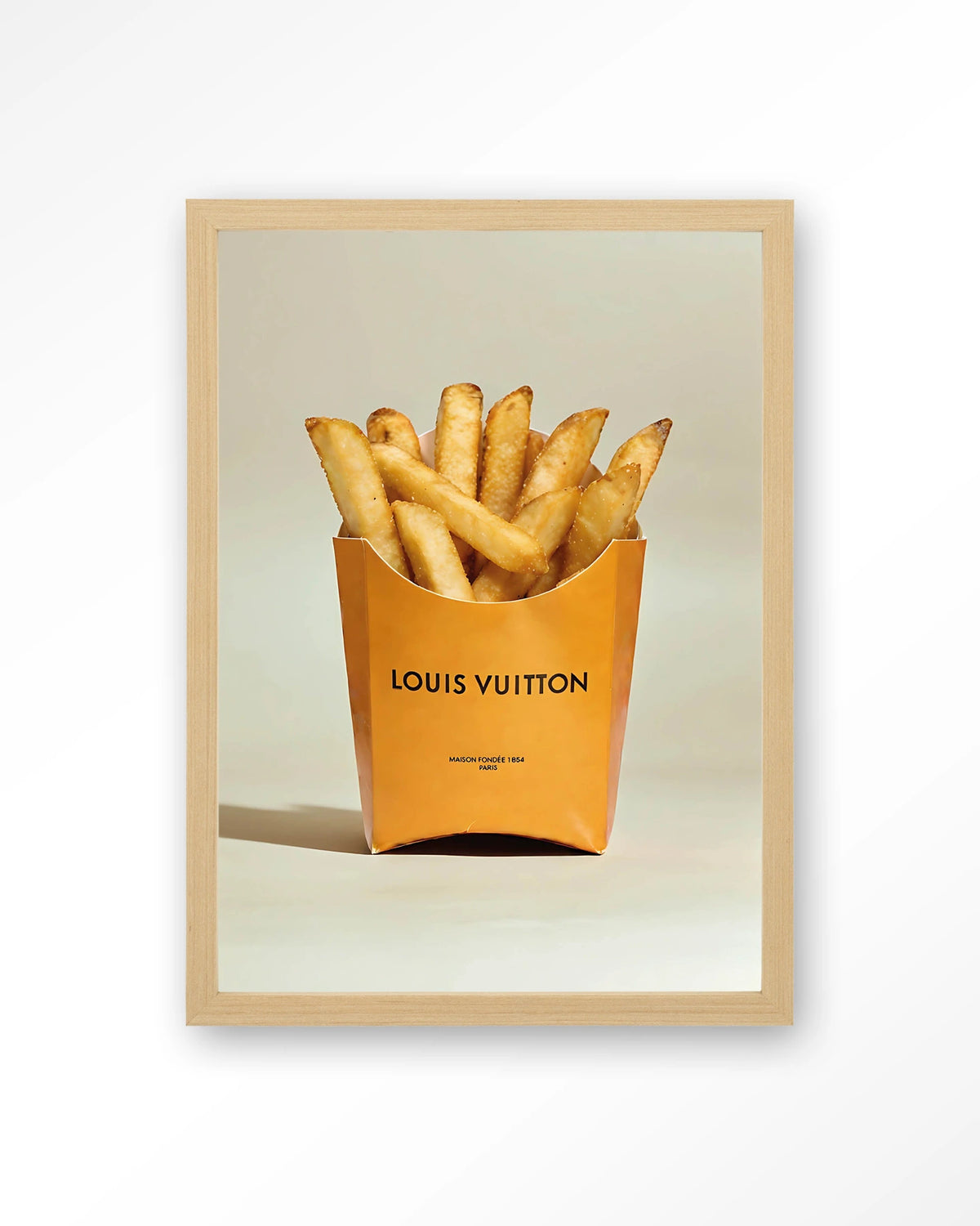 LV Fries – Art print – Hout naturel