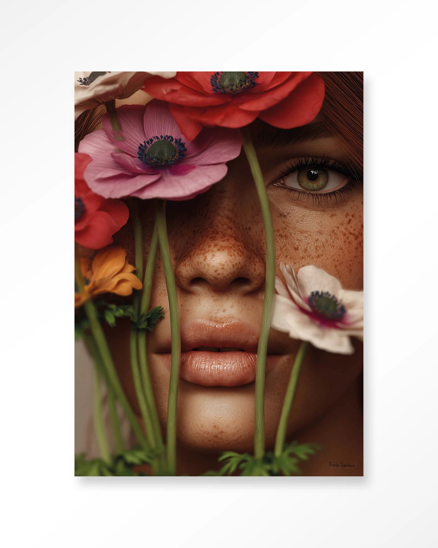 Anemone – Glasschilderij