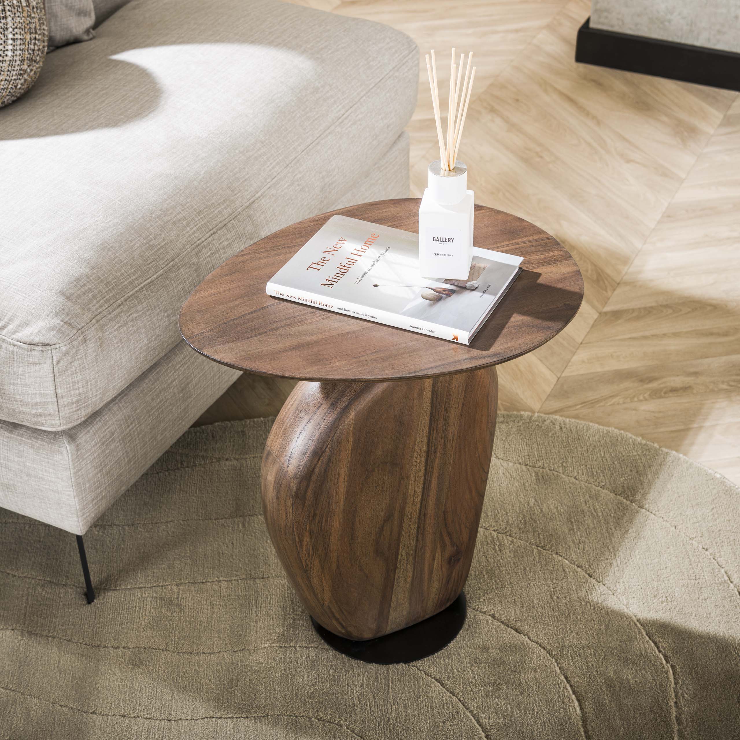 Bijzettafel Art Solid Massief Acacia Glaze Brown