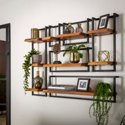 Wandplank Edge Frame 20cm / Massief acacia