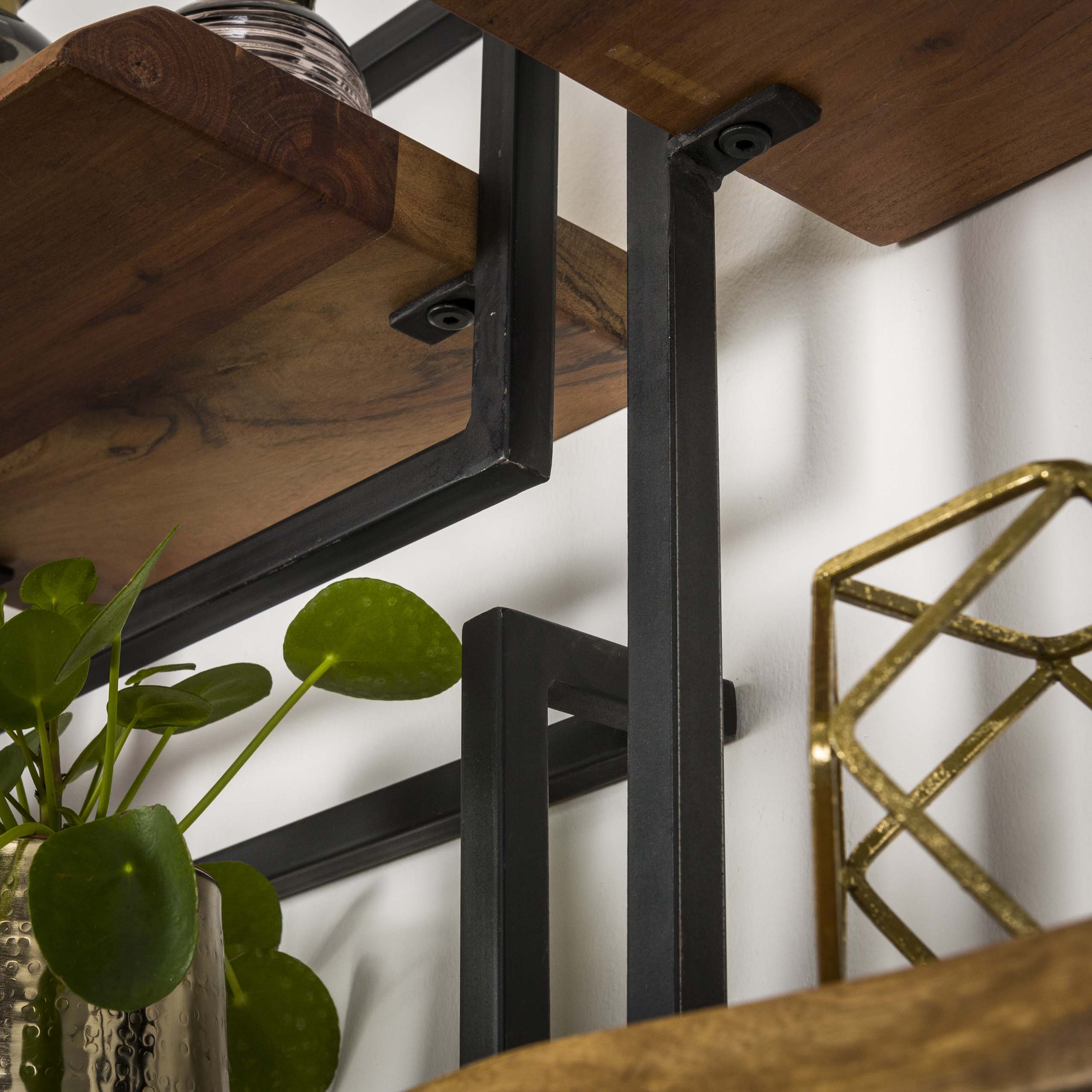 Wandplank Edge Frame 30X65Cm Hoog Massief Acacia