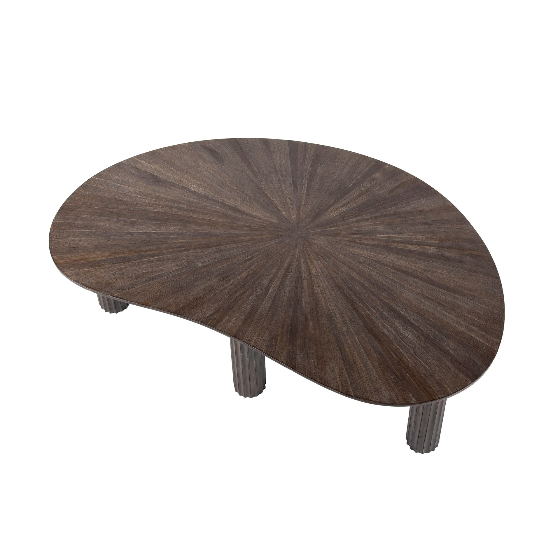 Salontafel Maya Teak Niervormig 110Cm Massief Teak Espresso