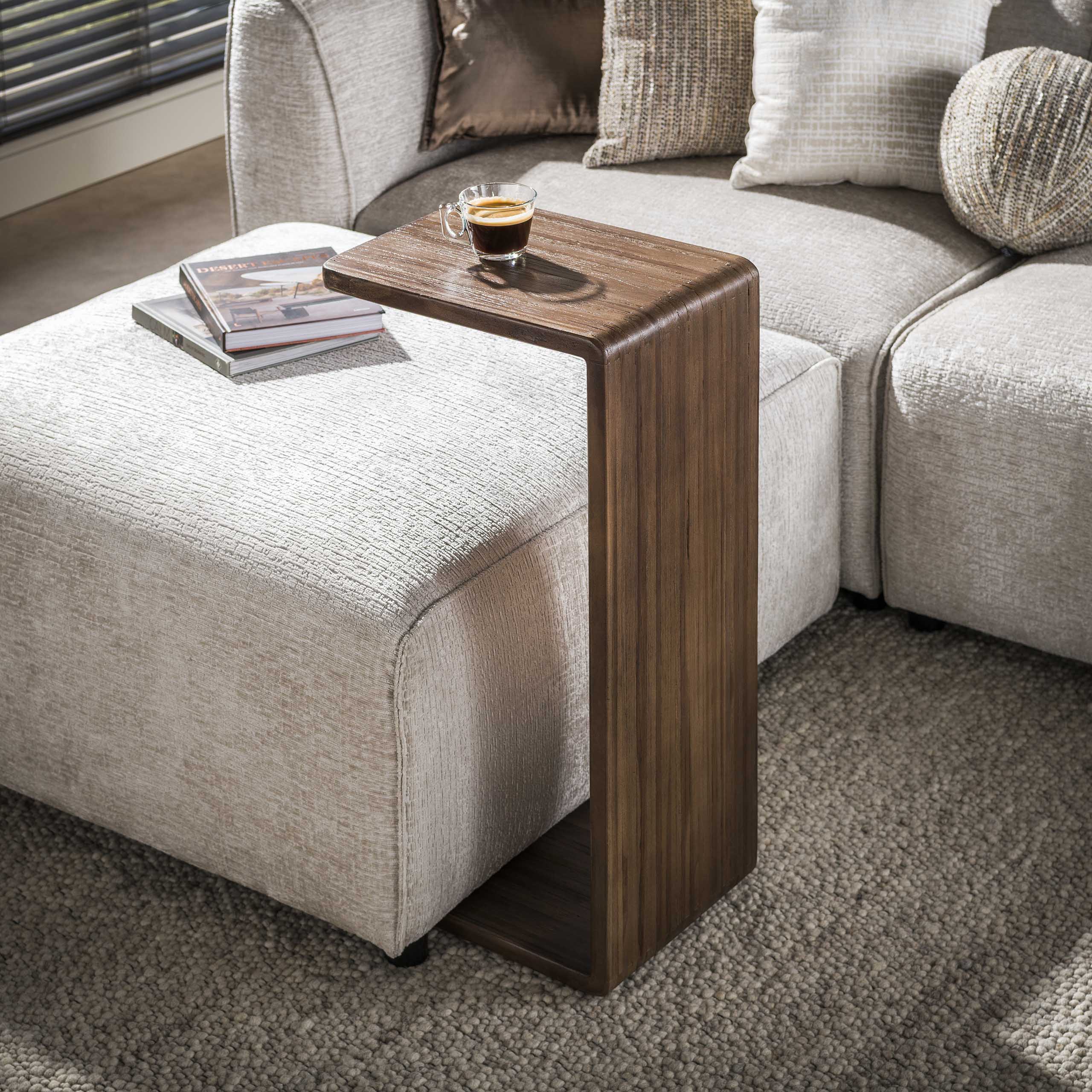 Overzettafel Caro Massief Teak Espresso