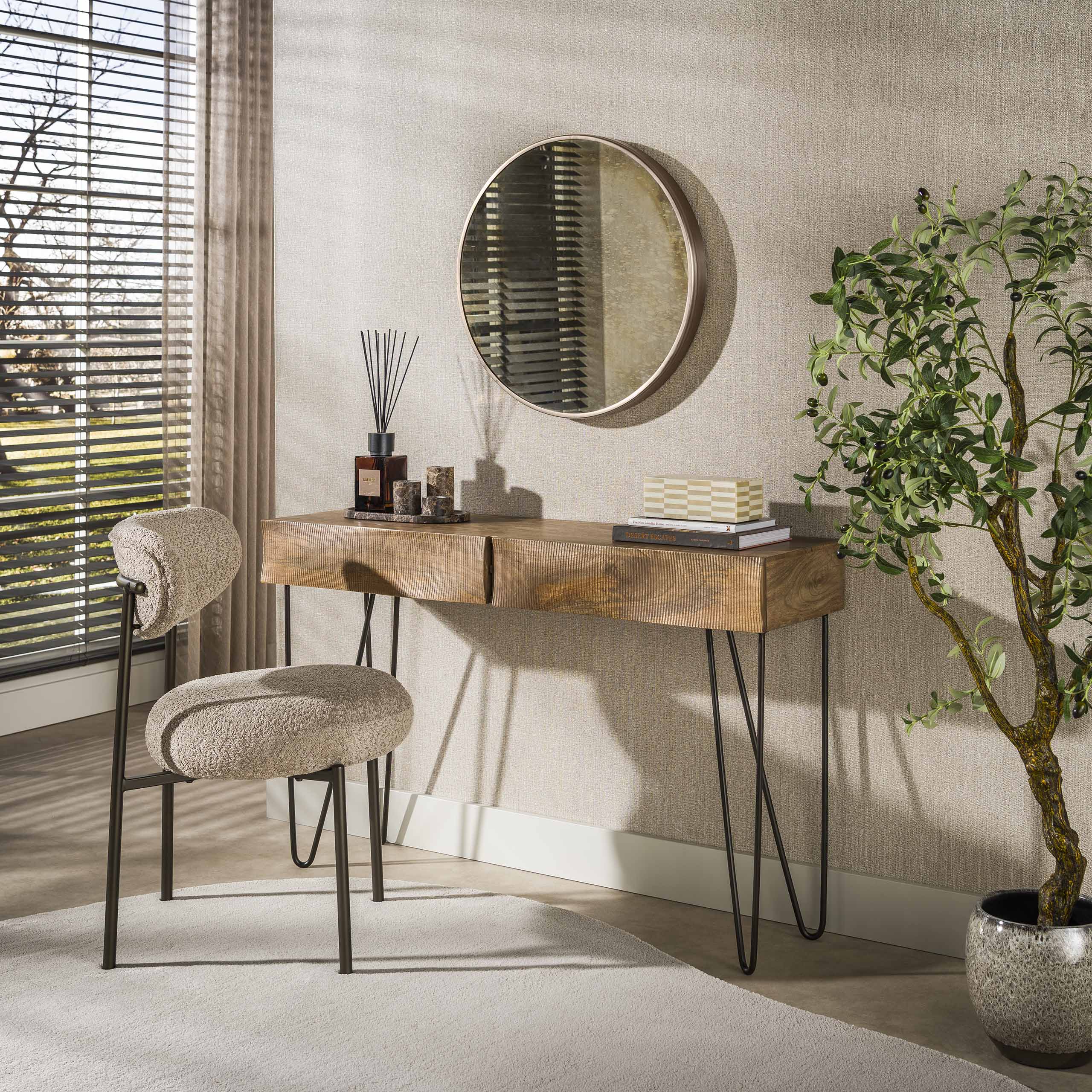 Hal Kaptafel Ocean Massief Mango Zand