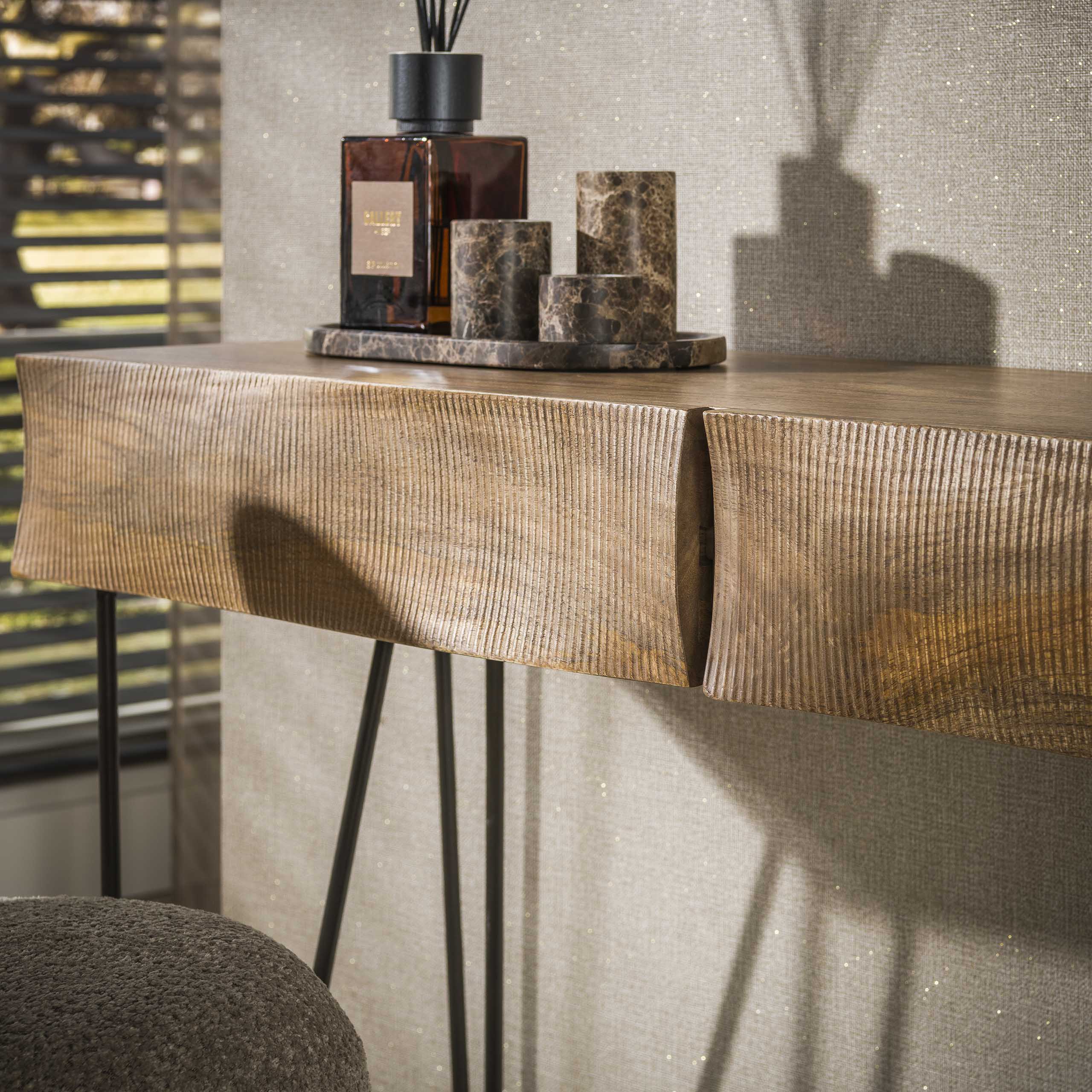 Hal Kaptafel Ocean Massief Mango Zand