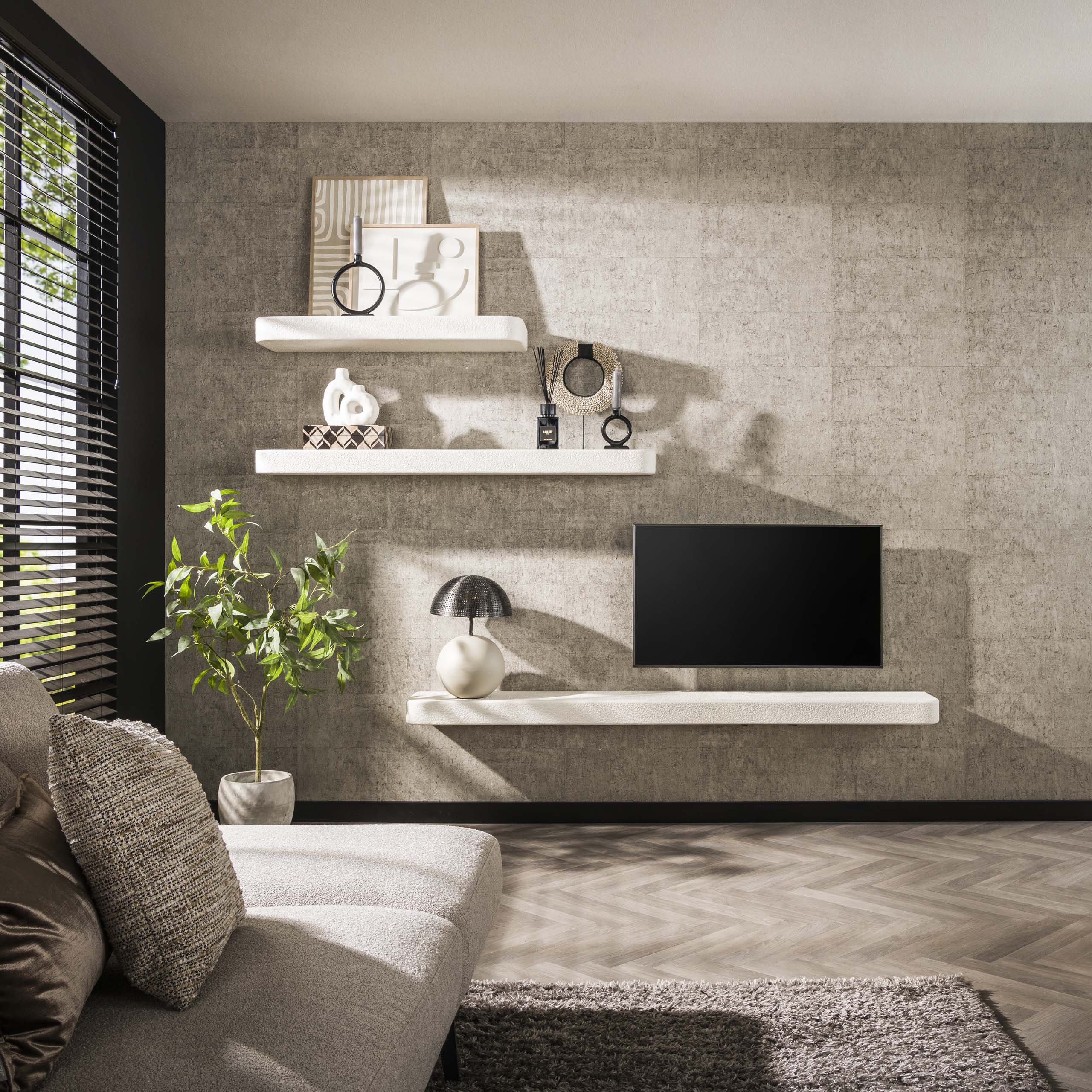 Wandplank Stone 200Cm Marmer Composiet