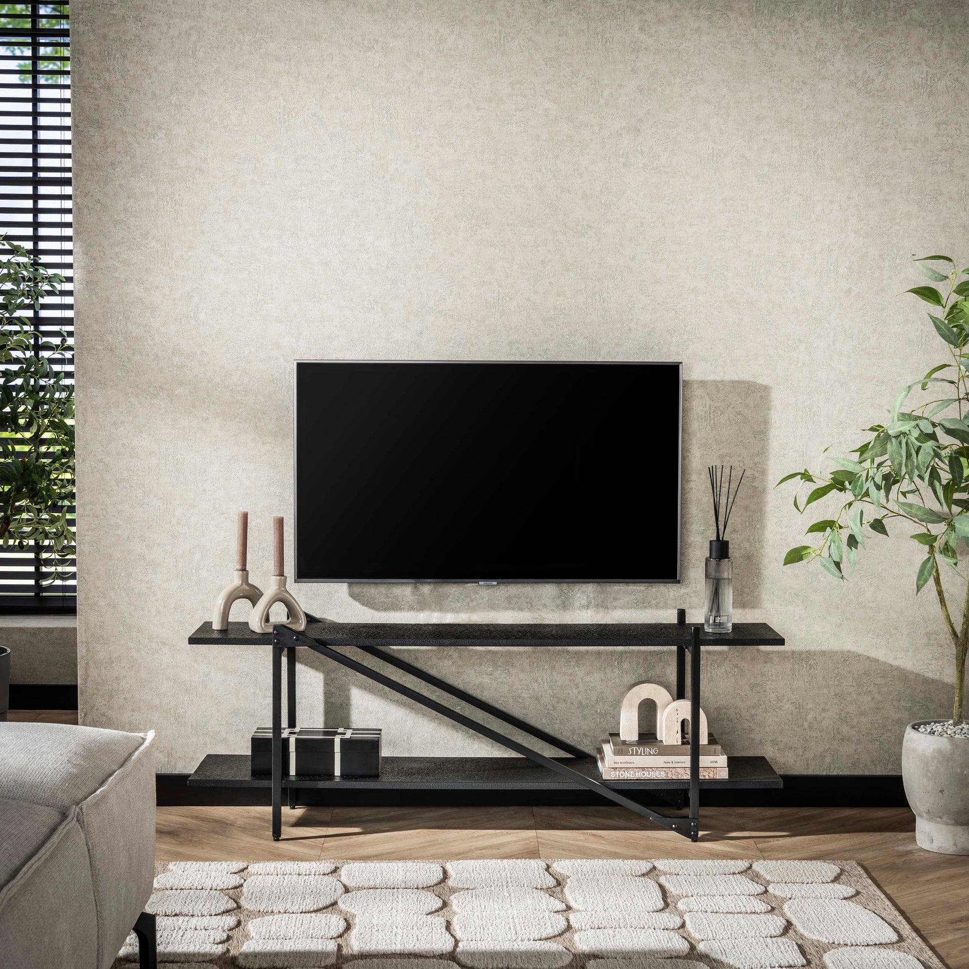TV-meubel Piega 140cm / Grijs