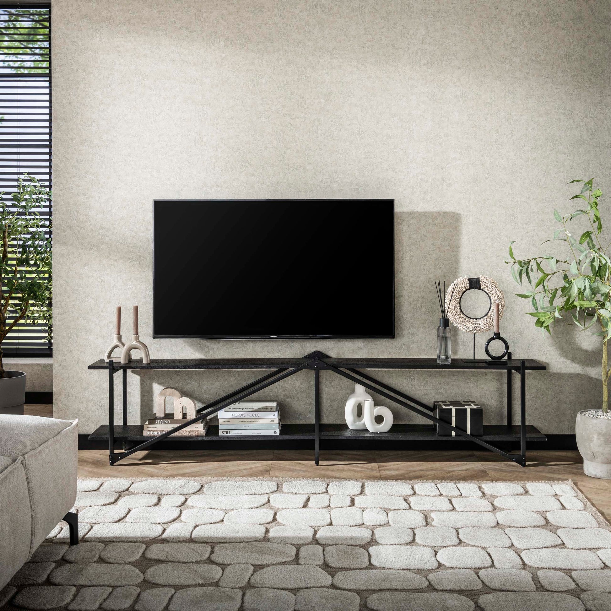 TV-meubel Piega 220cm / Grijs