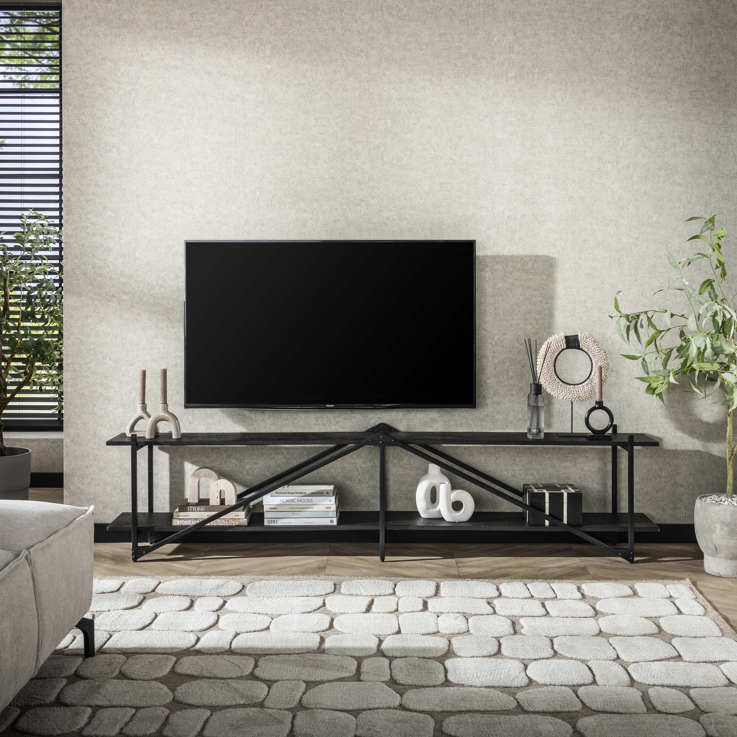 TV-meubel Piega 220cm / Grijs