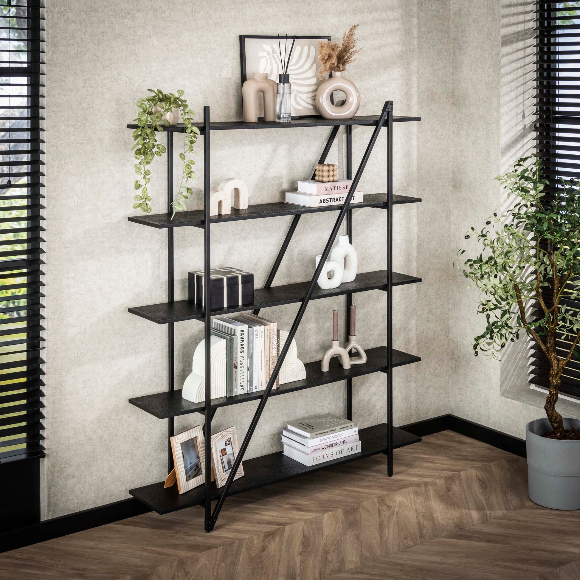 Wandrek PIega 5 laags 140cm / Grijs