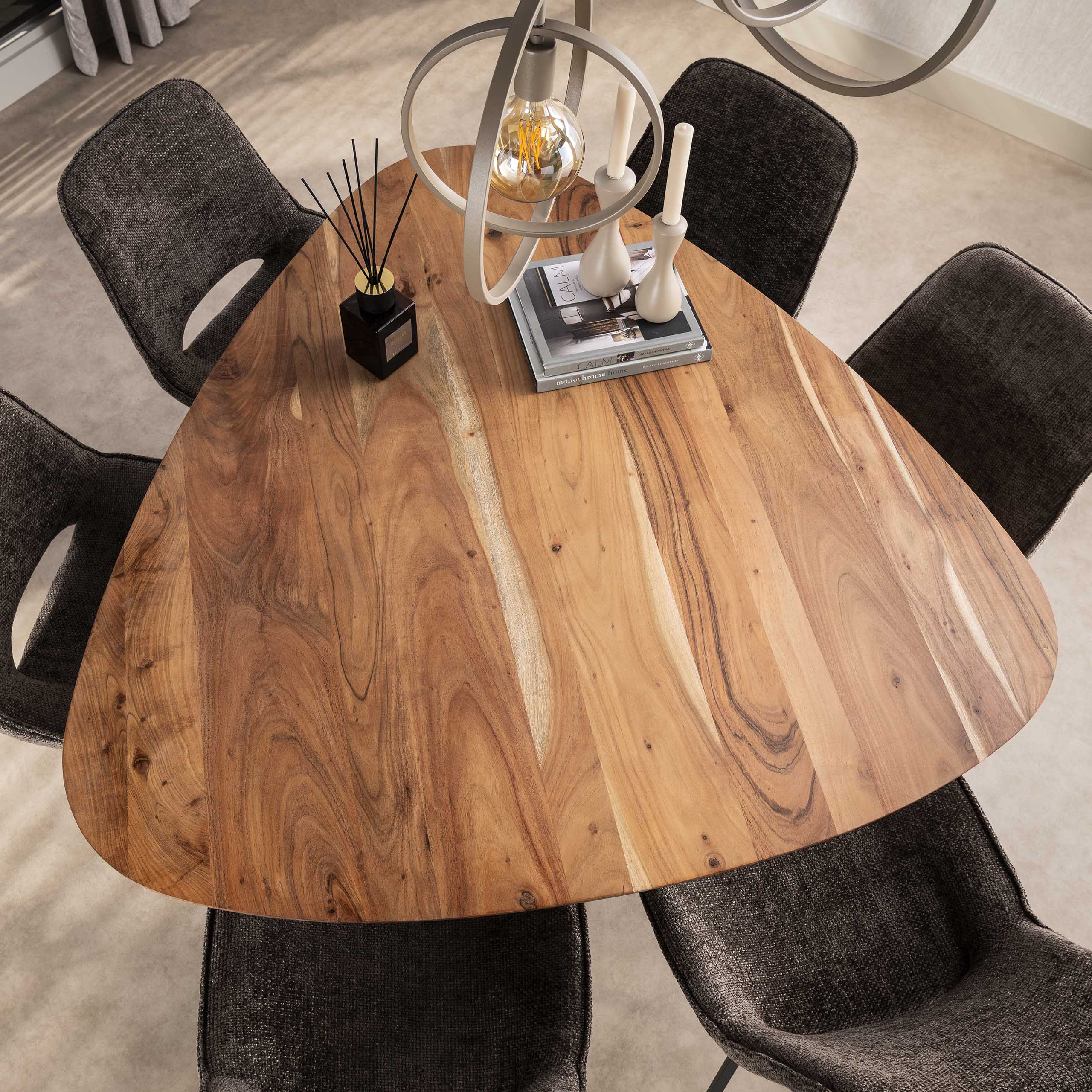 Eettafel Triangle 135X135Cm Massief Acacia