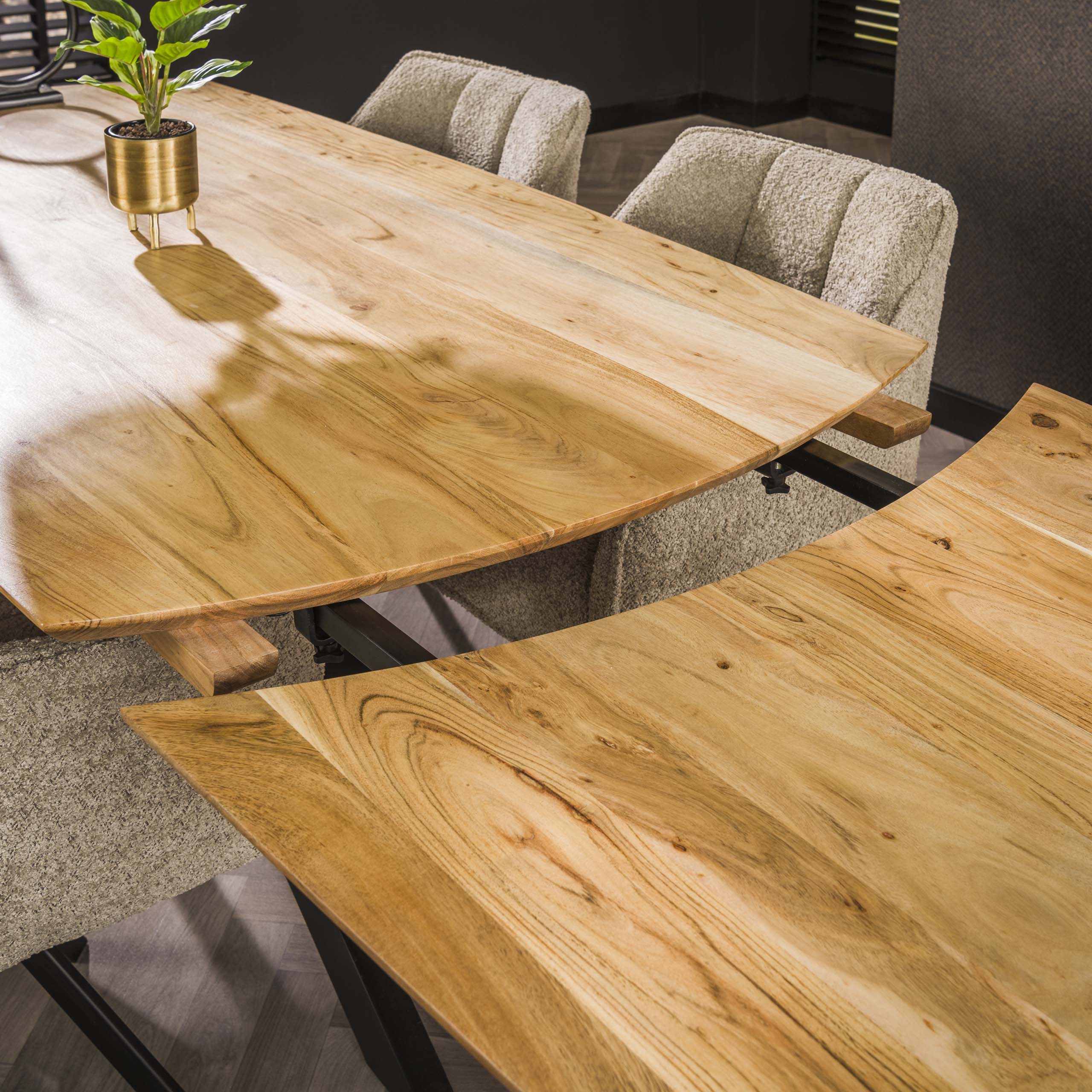 Eettafel Extend 175 275Cm Massief Acacia