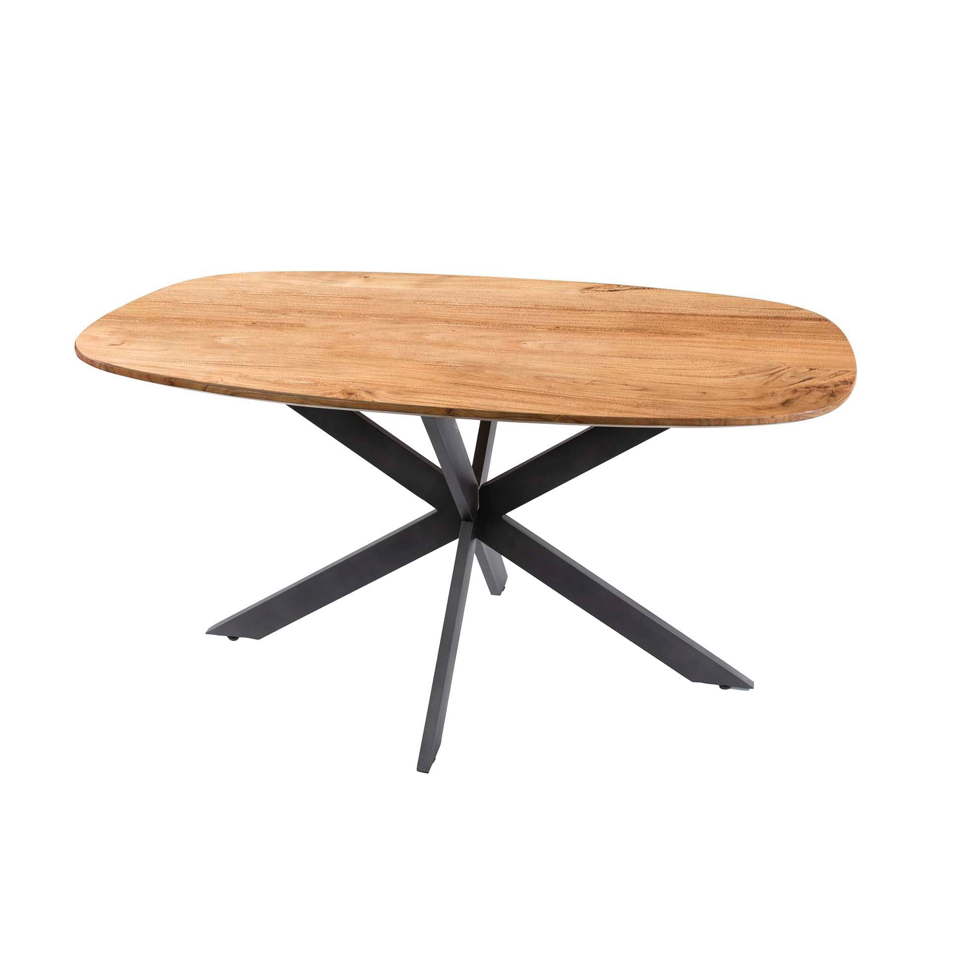 Eettafel Arhus Solid Deens Ovaal 150Cm Massief Acacia