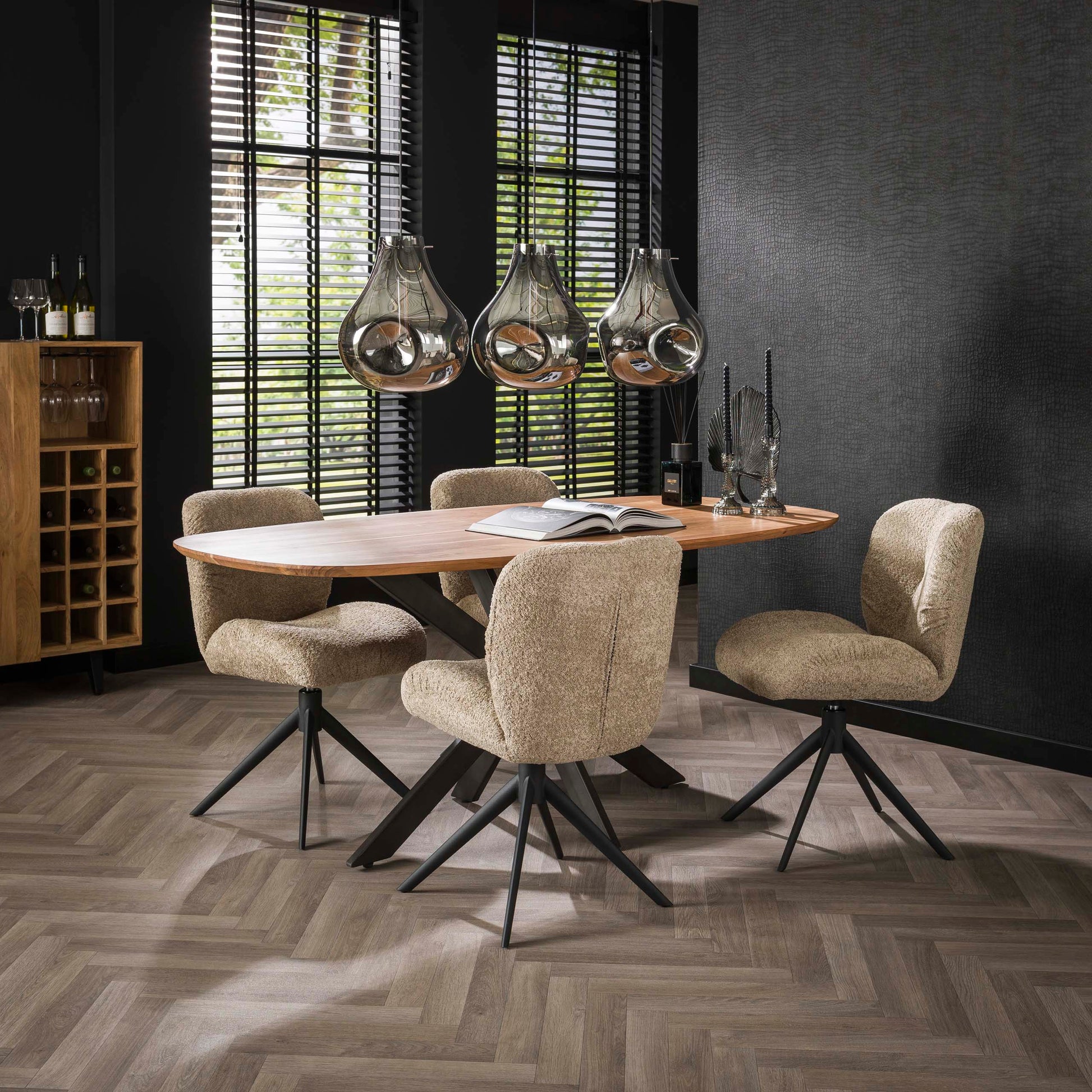 Eettafel Arhus Solid deens ovaal 180cm / Massief acacia