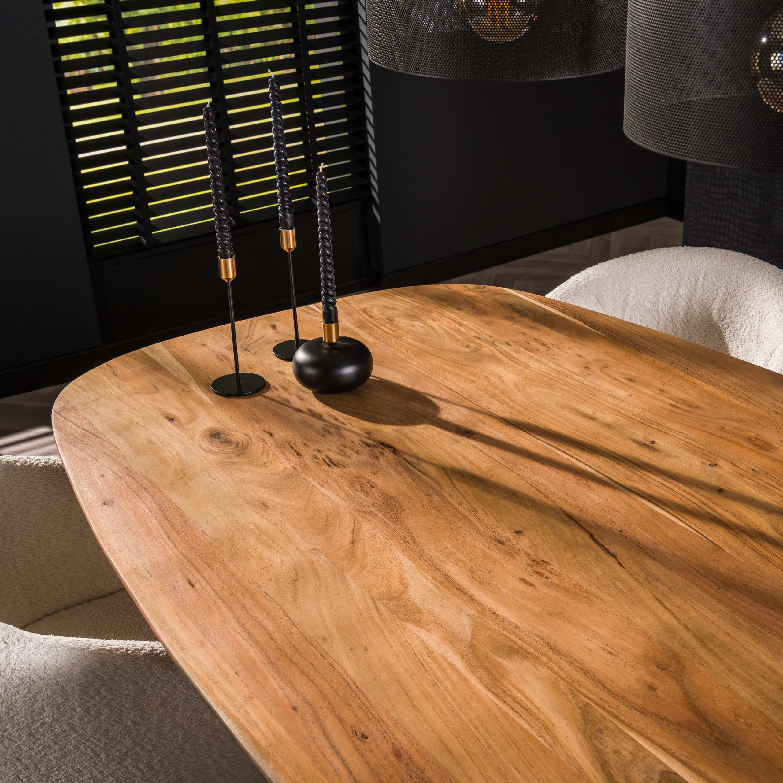 Eettafel Arhus Solid Deens Ovaal 180Cm Massief Acacia