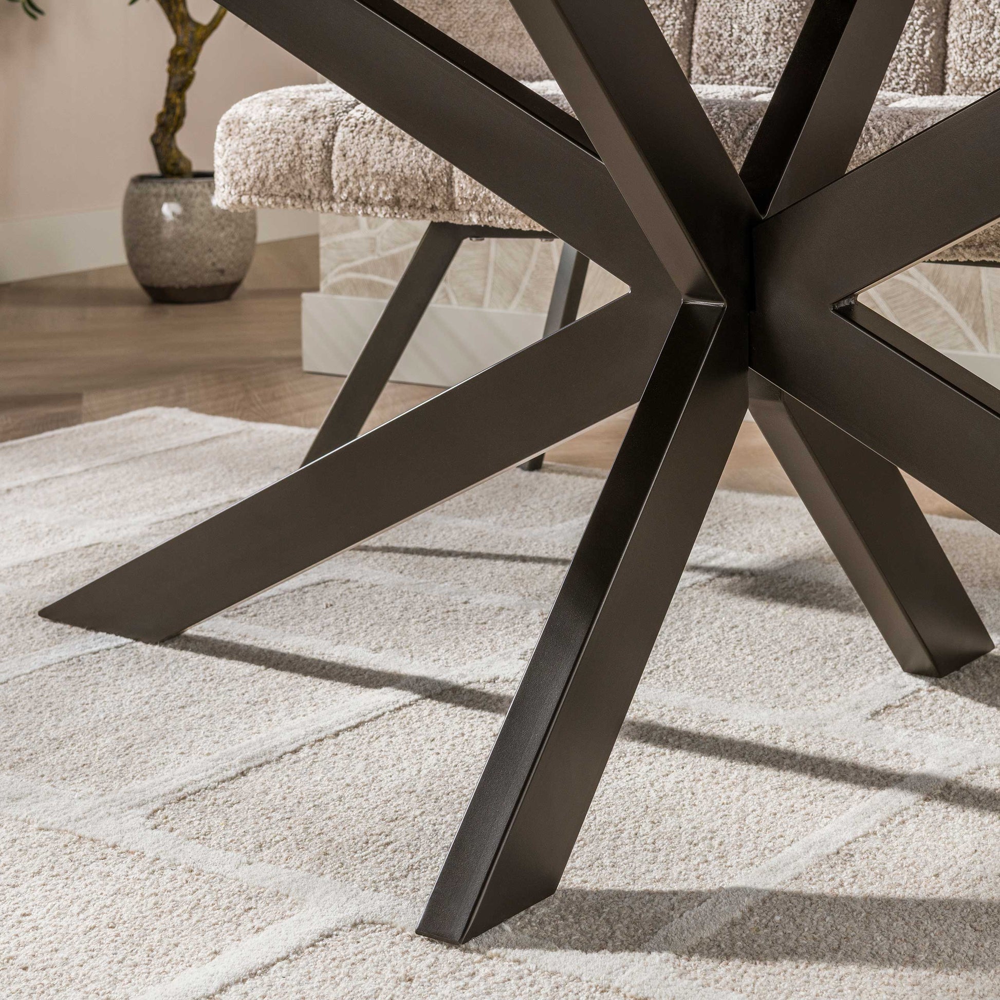 Eettafel Arhus Solid deens ovaal 215cm / Massief acacia bruin