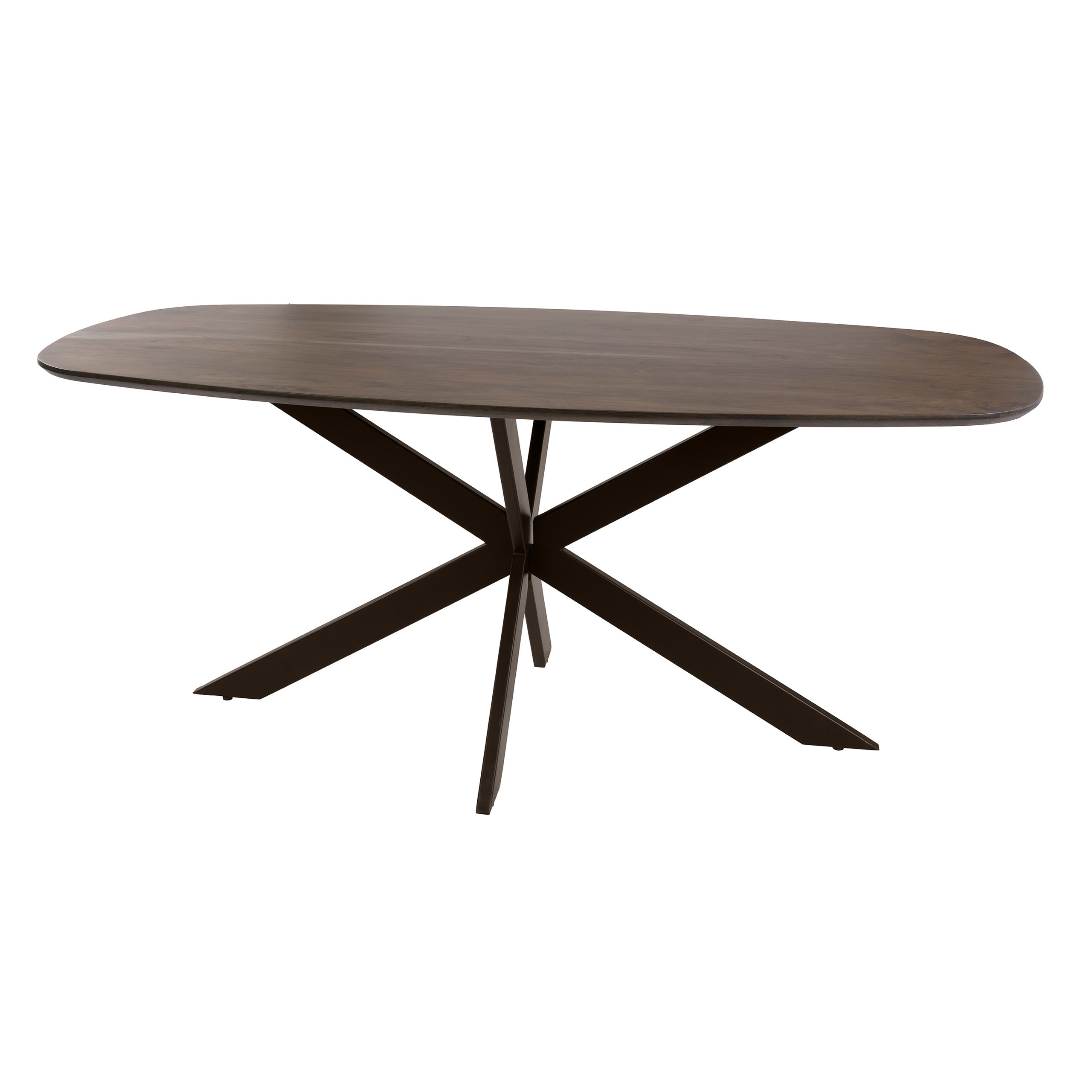 Eettafel Arhus Solid deens ovaal 215cm / Massief acacia bruin