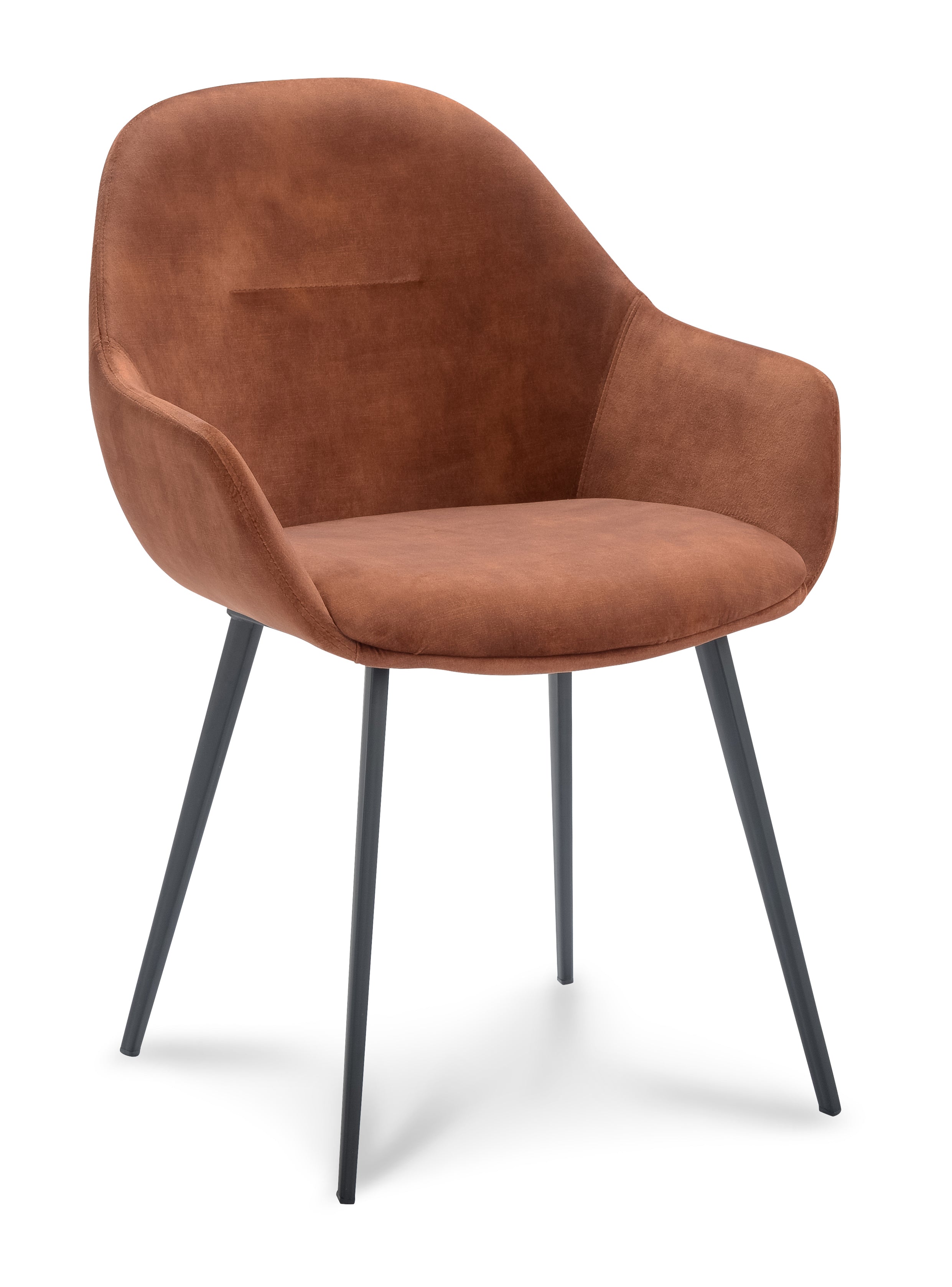 Armstoel Taylor Stof Adore Copper Leg Black
