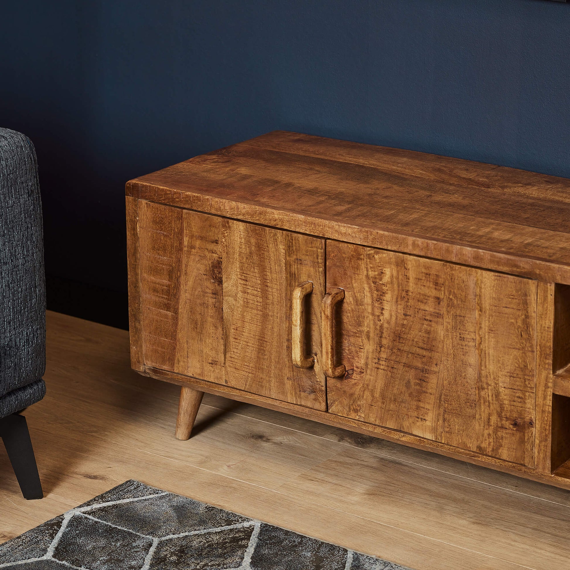 Tv meubel Omaha Naturel Mangohout 240 cm