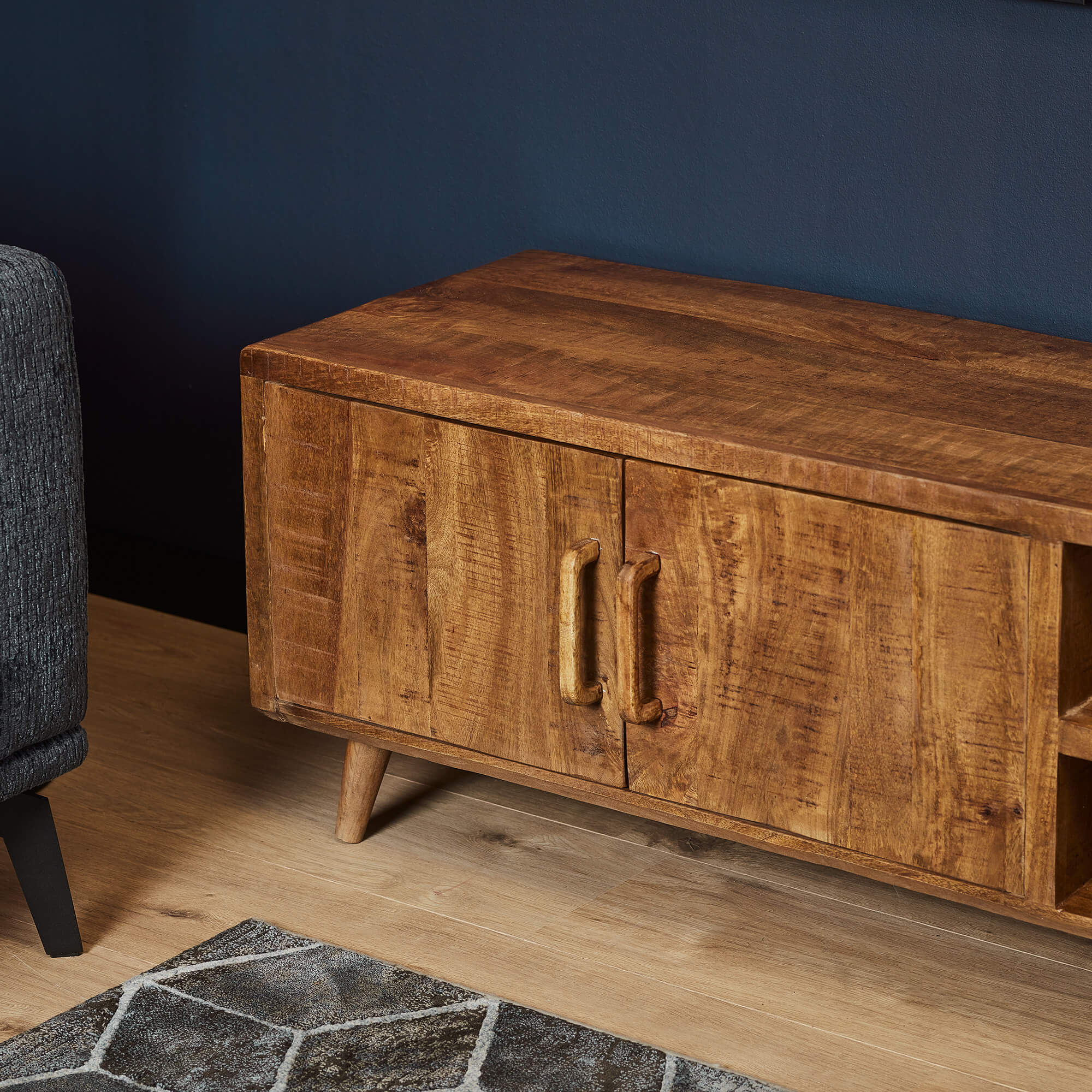 Tv meubel Omaha Naturel Mangohout 240 cm
