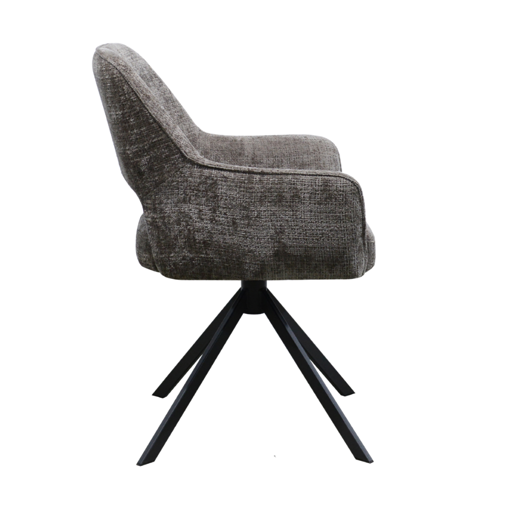 Eetkamerstoel Lynn - Cremona 24 - 360 graden draaibaar - met armleuning