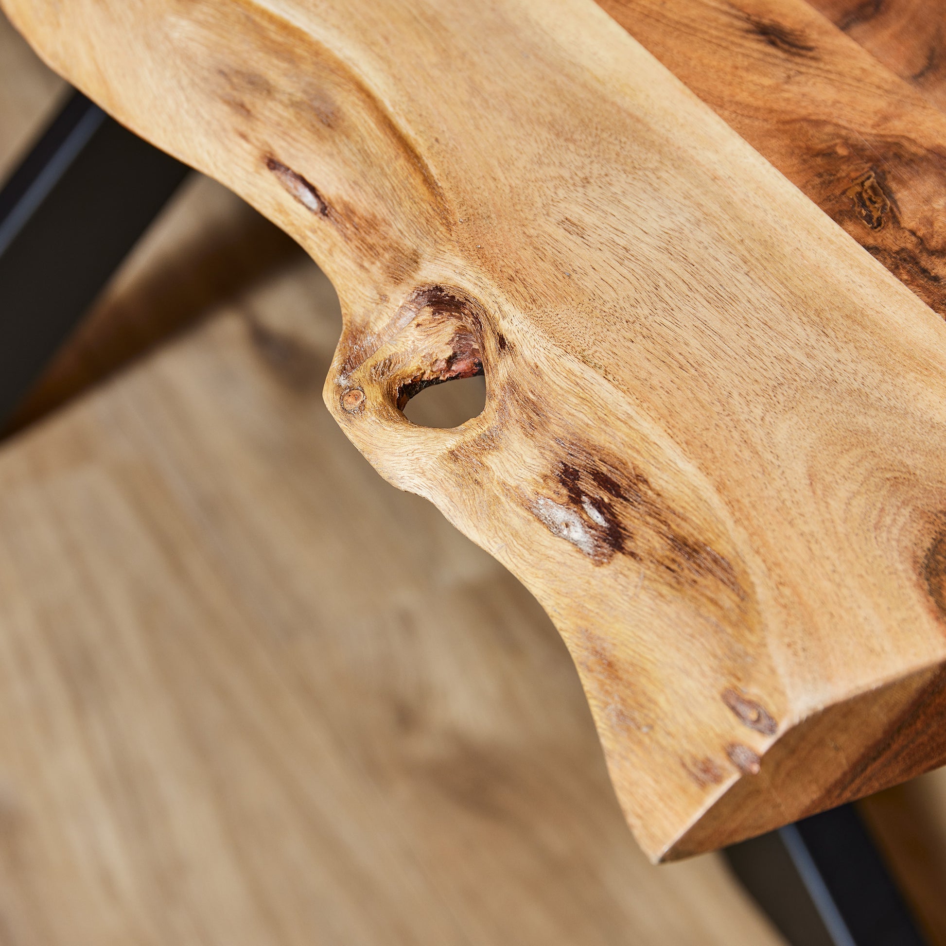 Boomstamtafel Live Edge Naturel Acaciahout 300 cm