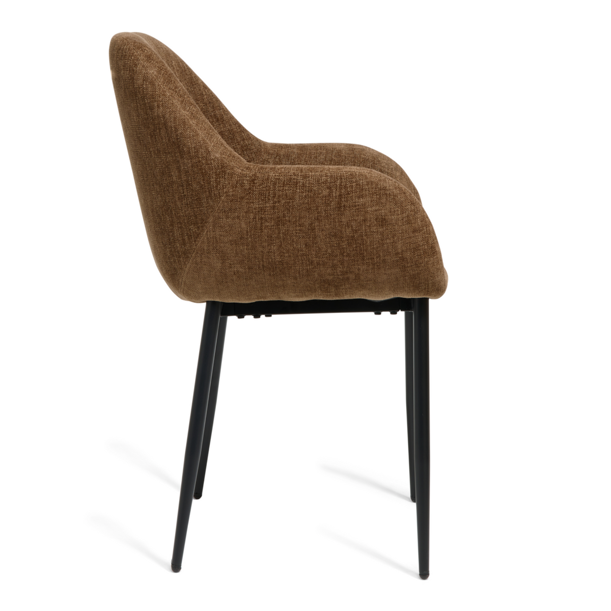 Eetkamerstoel Zara - Stof Choco