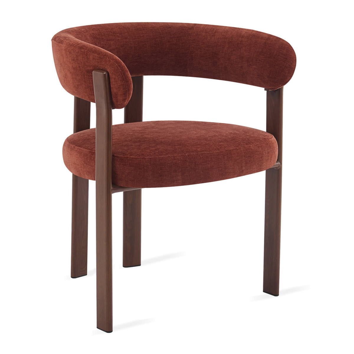 Eetkamerstoel Rose - Burgundy met armleuning
