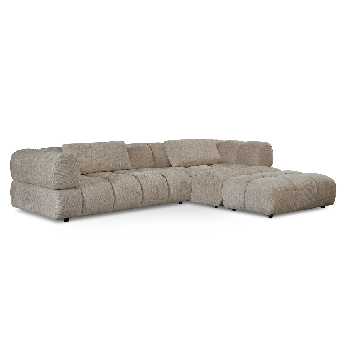 Hoekbank Sofia - Beige rechts