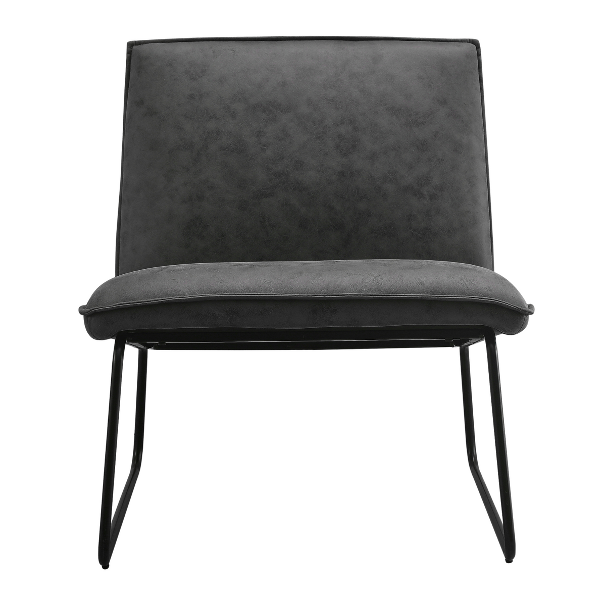 Fauteuil James - Microleder Antraciet – foto 3