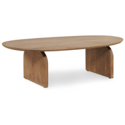 Salontafel Bella Hazel - 130 cm - salontafel van mangohout, vooraanzicht