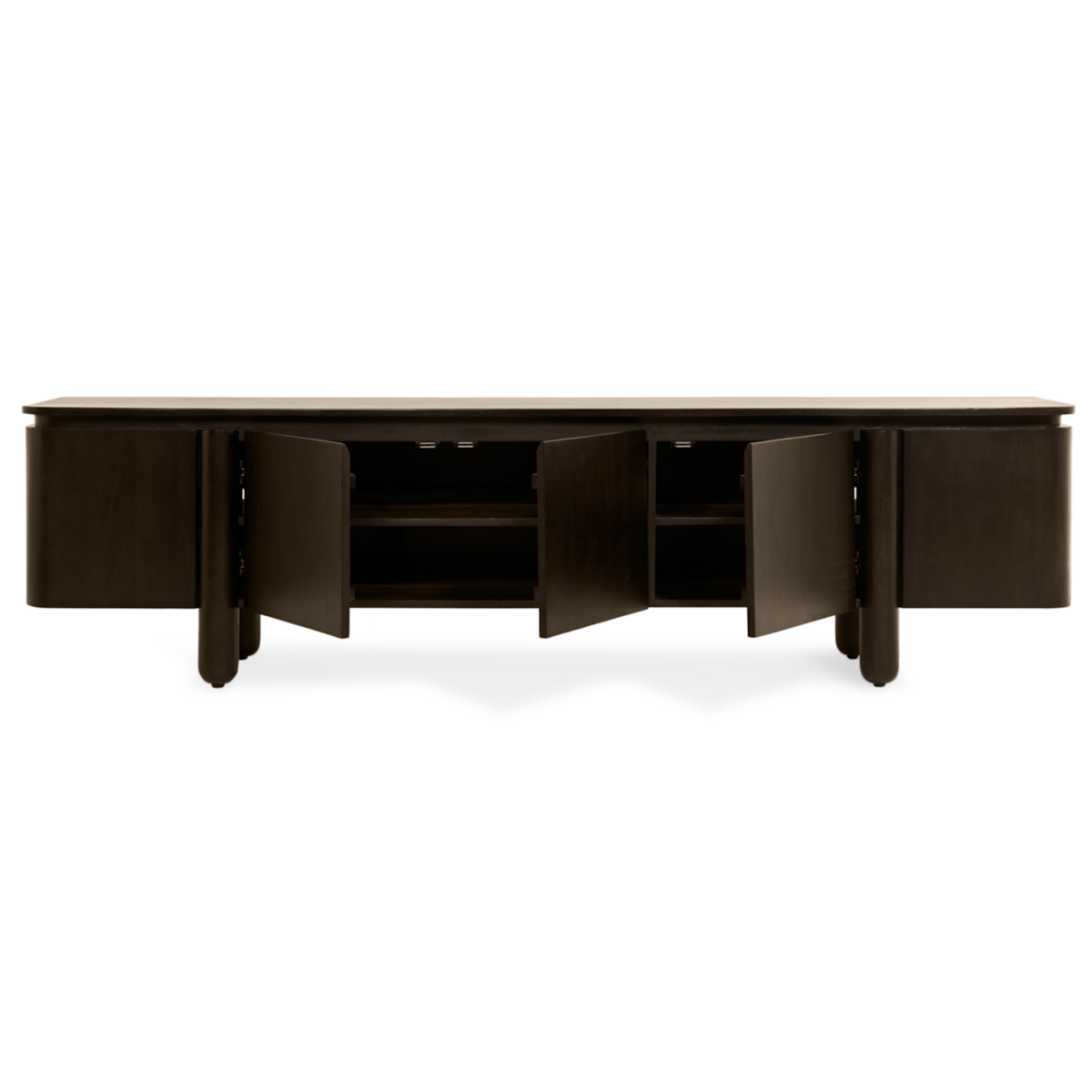TV-meubel Rondo - 210 cm Donkerbruin