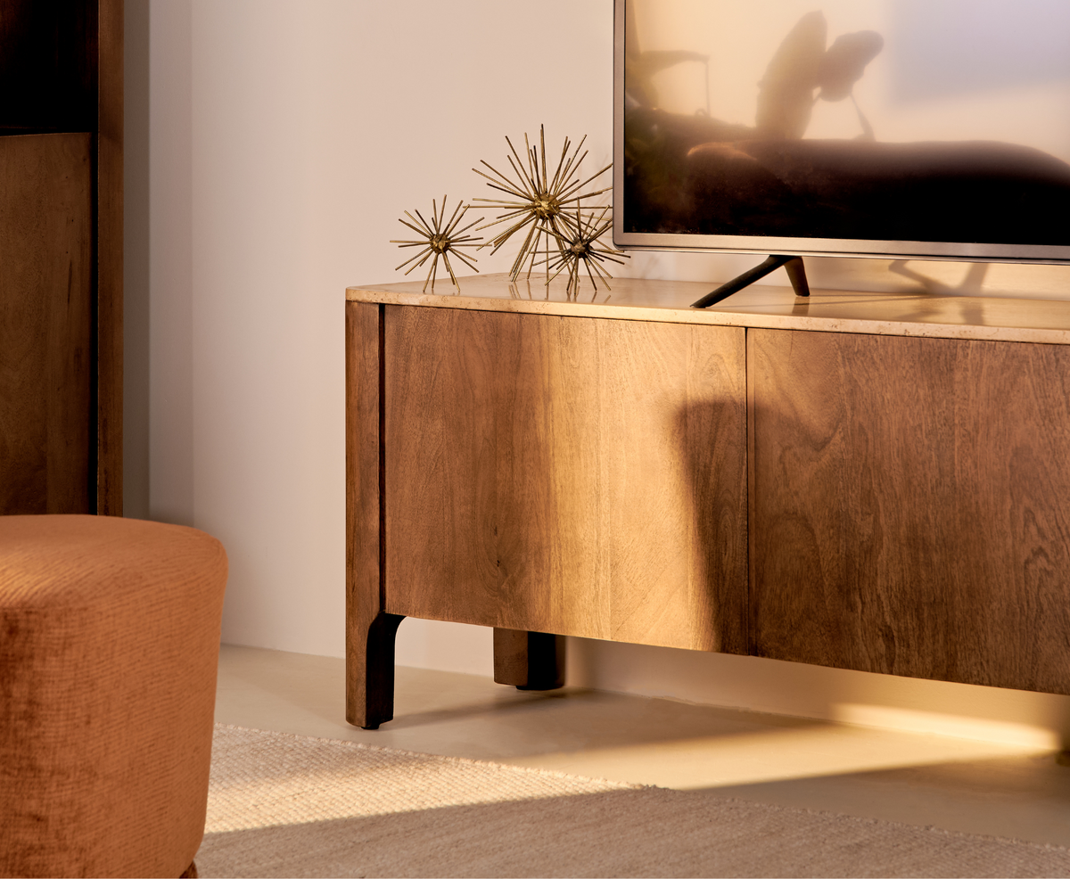 TV-meubel Nova - Bruin Marmer 175 cm