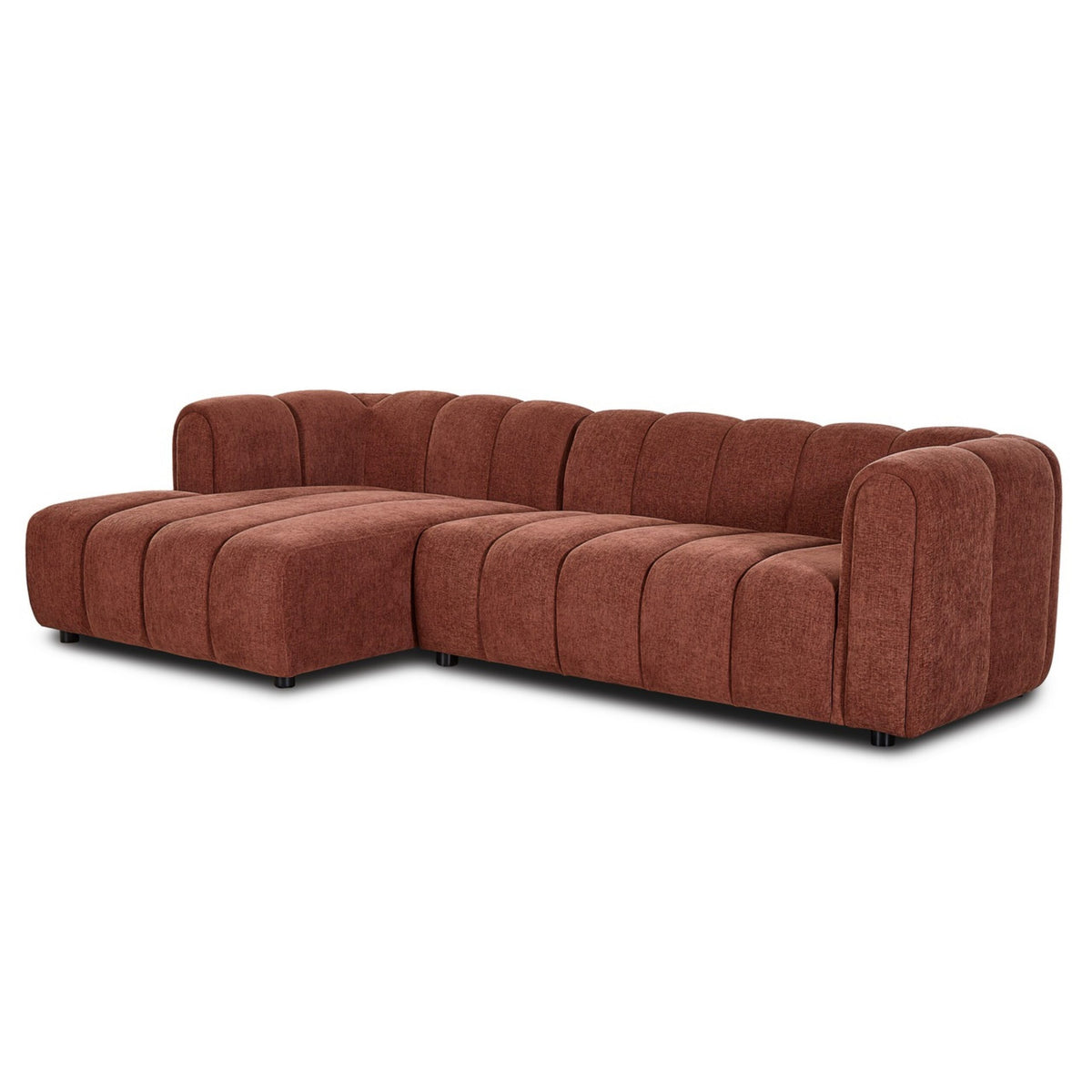 Hoekbank Fay - Burgundy links