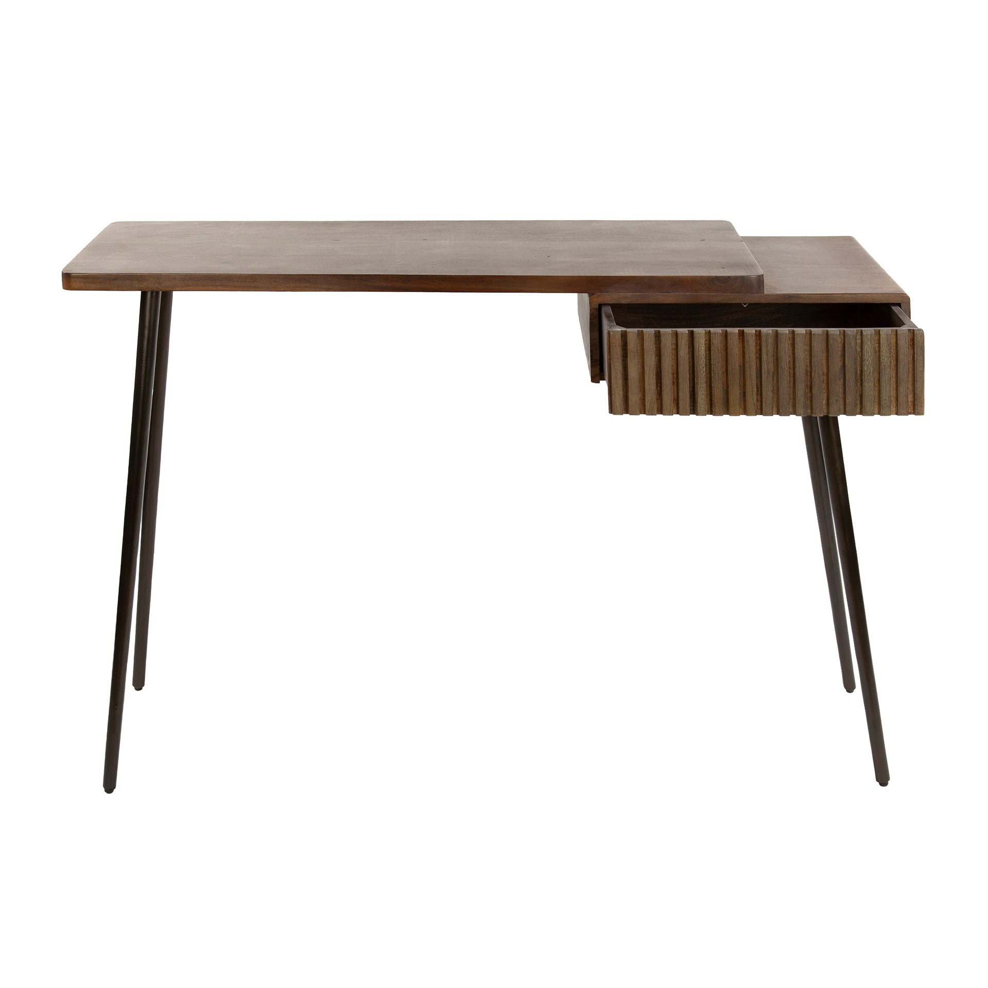 Hal Kaptafel Carve 1 Lade Massief Acacia Bruin