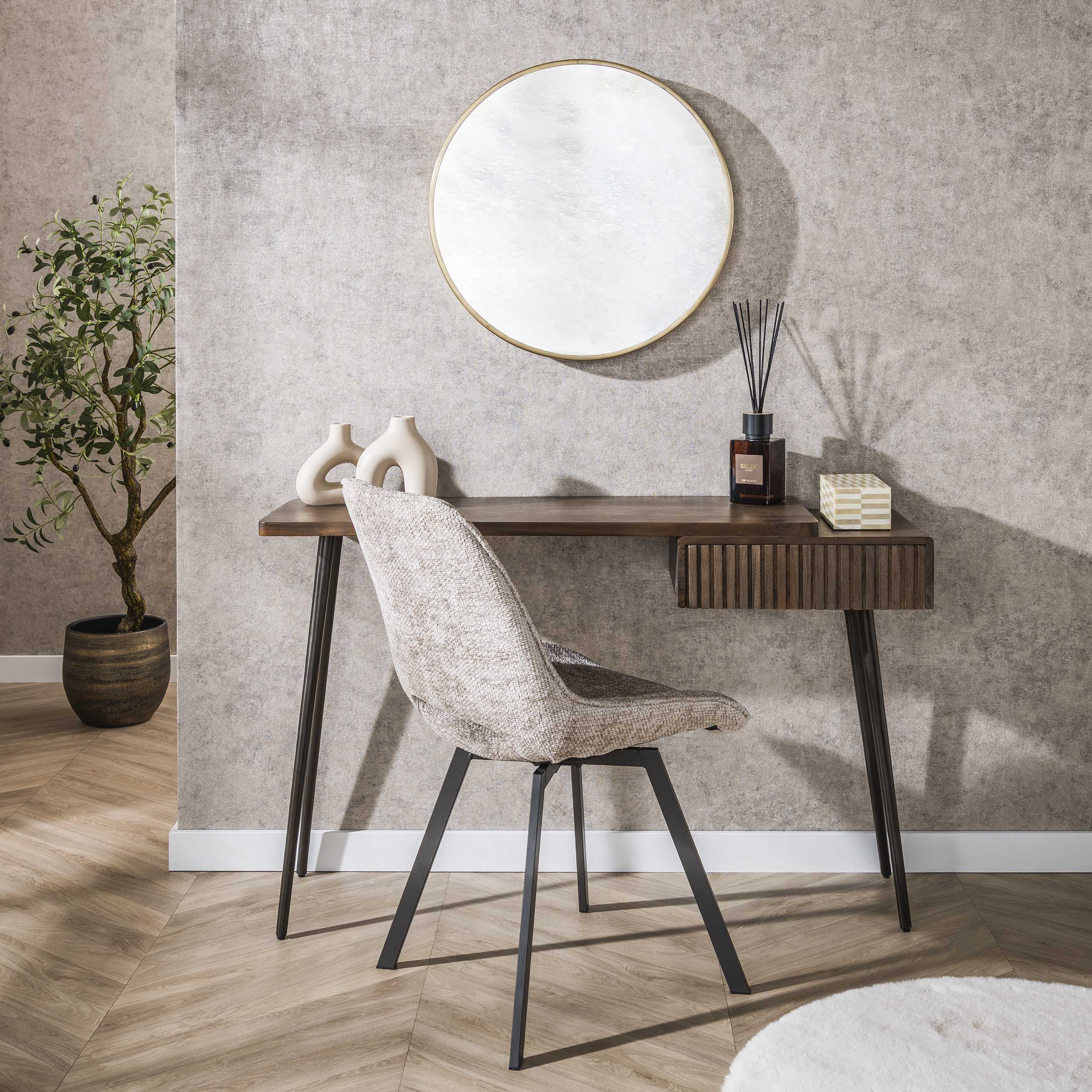 Hal Kaptafel Carve 1 Lade Massief Acacia Bruin