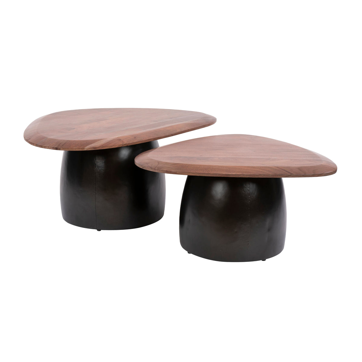 Salontafel Melta set van 2 / Massief acacia bruin
