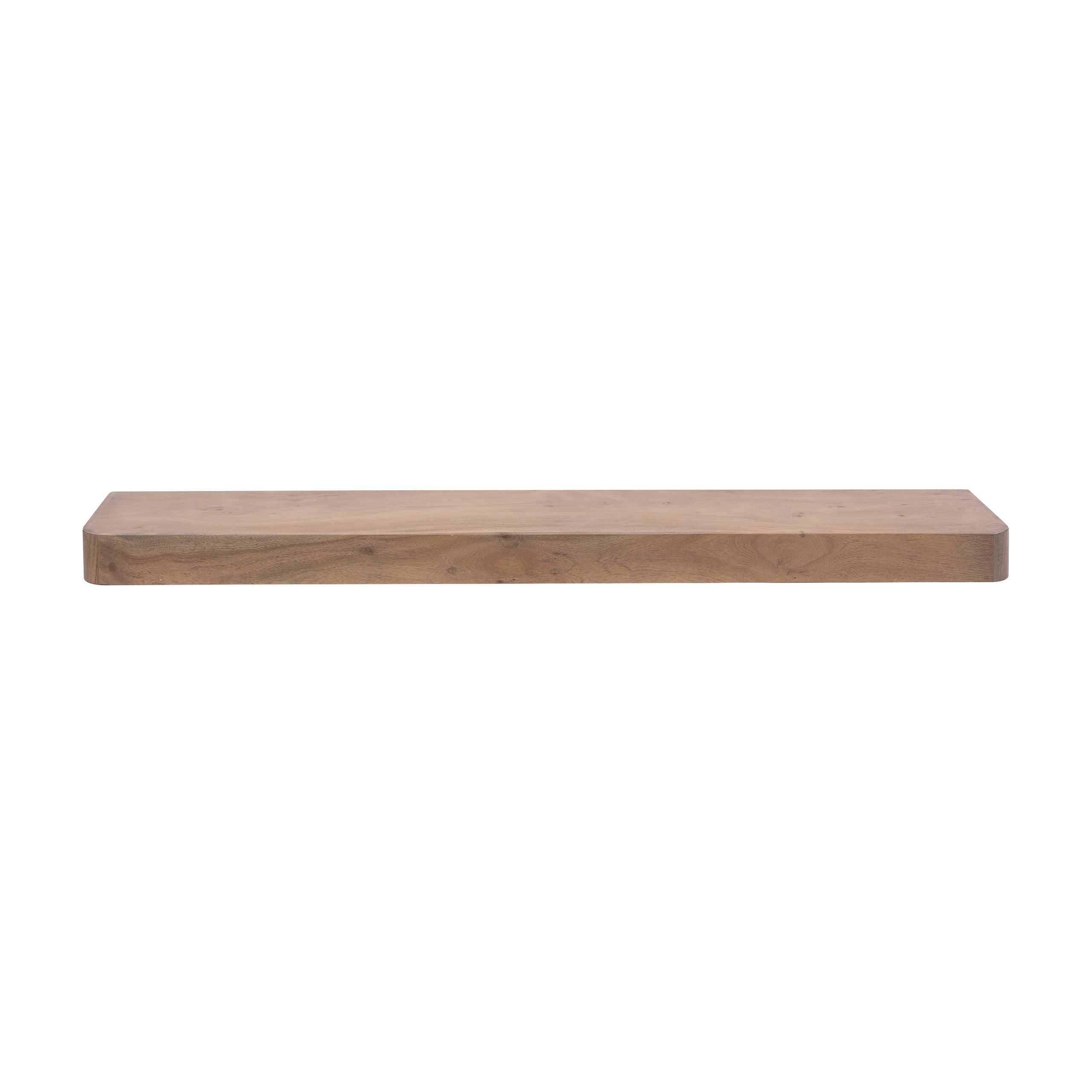Wandplank Carve 150cm / Massief acacia bruin