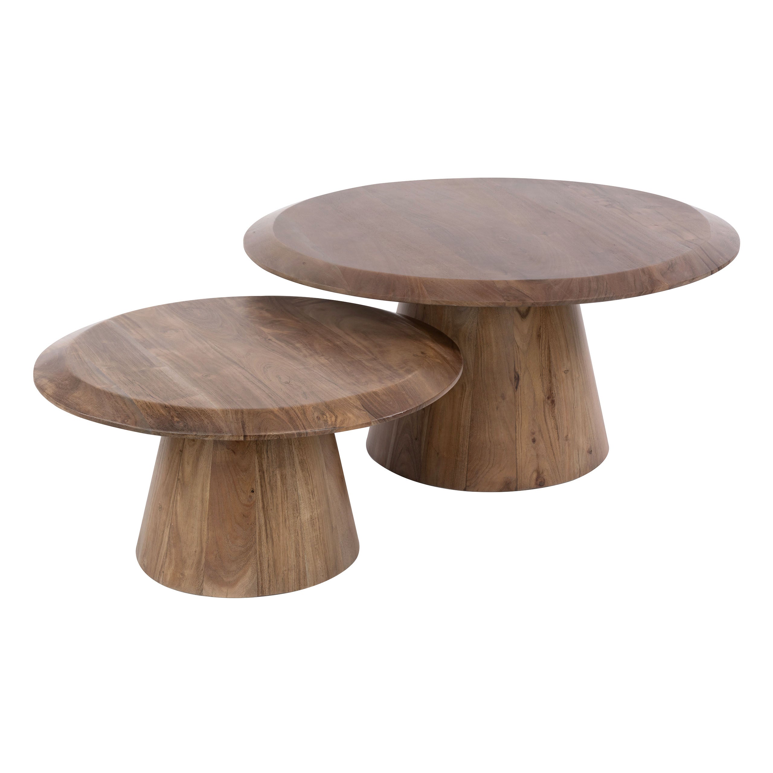Salontafel Rona set van 2 / Massief acacia bruin