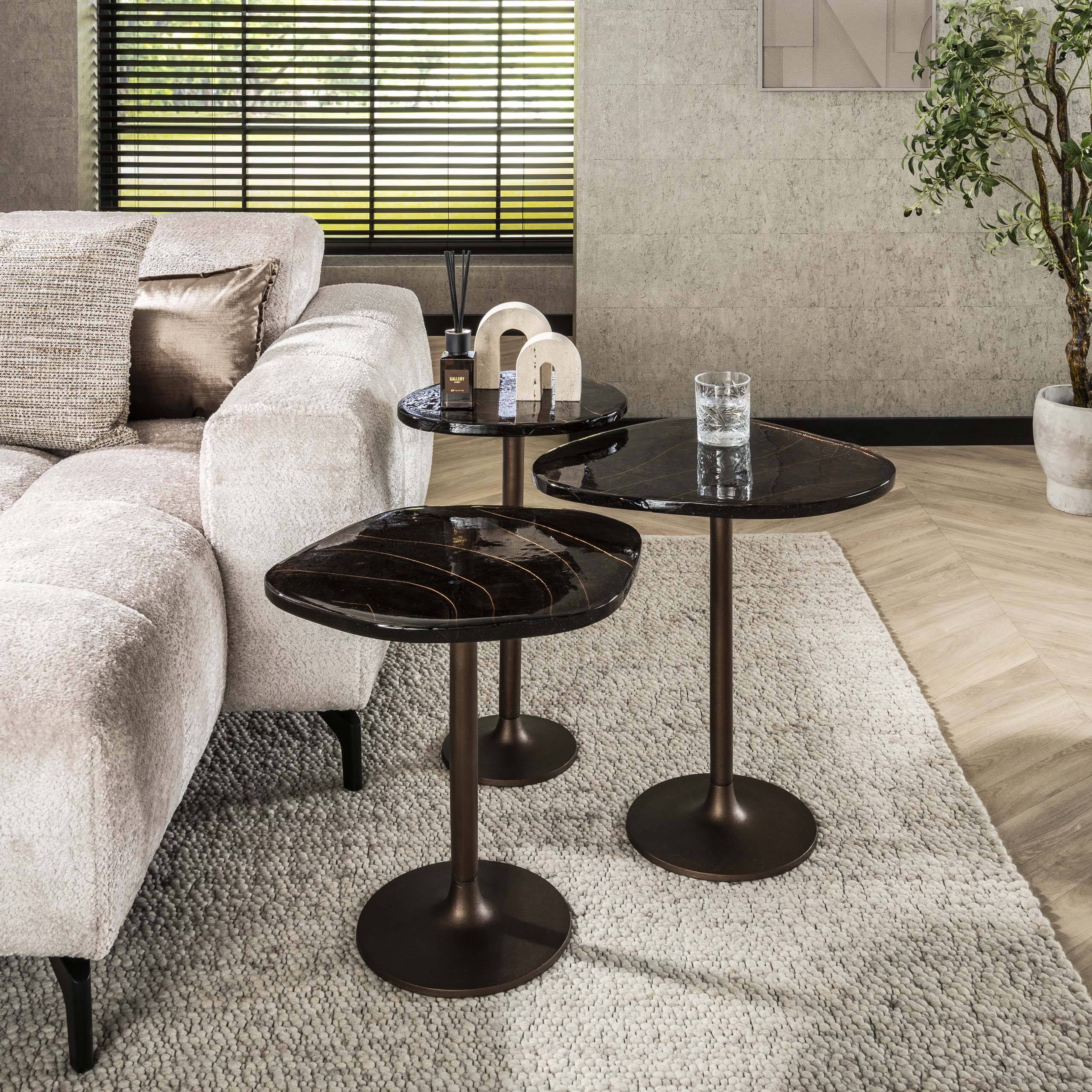 Bijzettafel Eclipse middel / Antiek koper