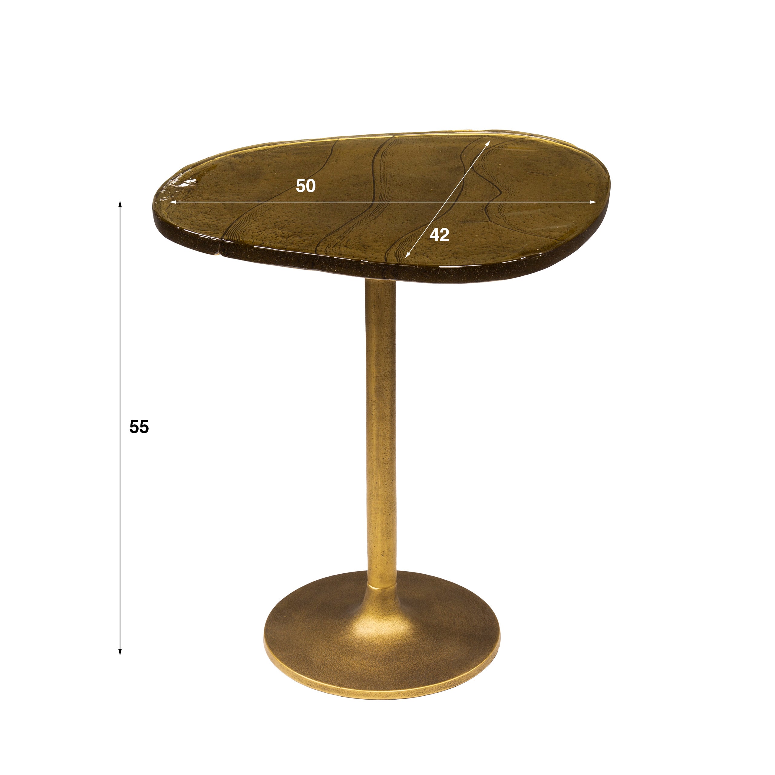 Bijzettafel Eclipse Middel Antiek Goud