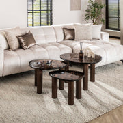 Salontafel Eclipse S / Antiek koper