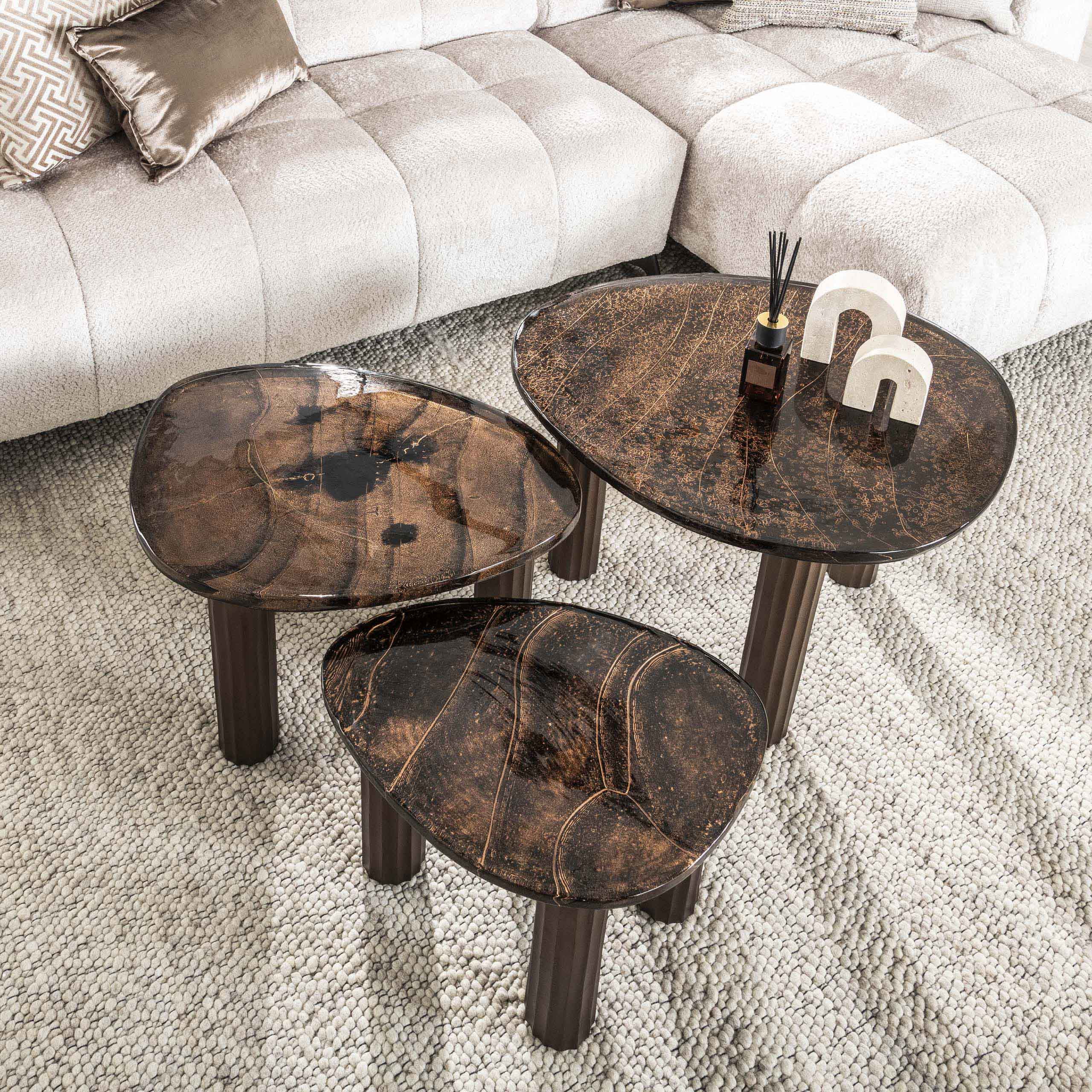Salontafel Eclipse S Antiek Koper