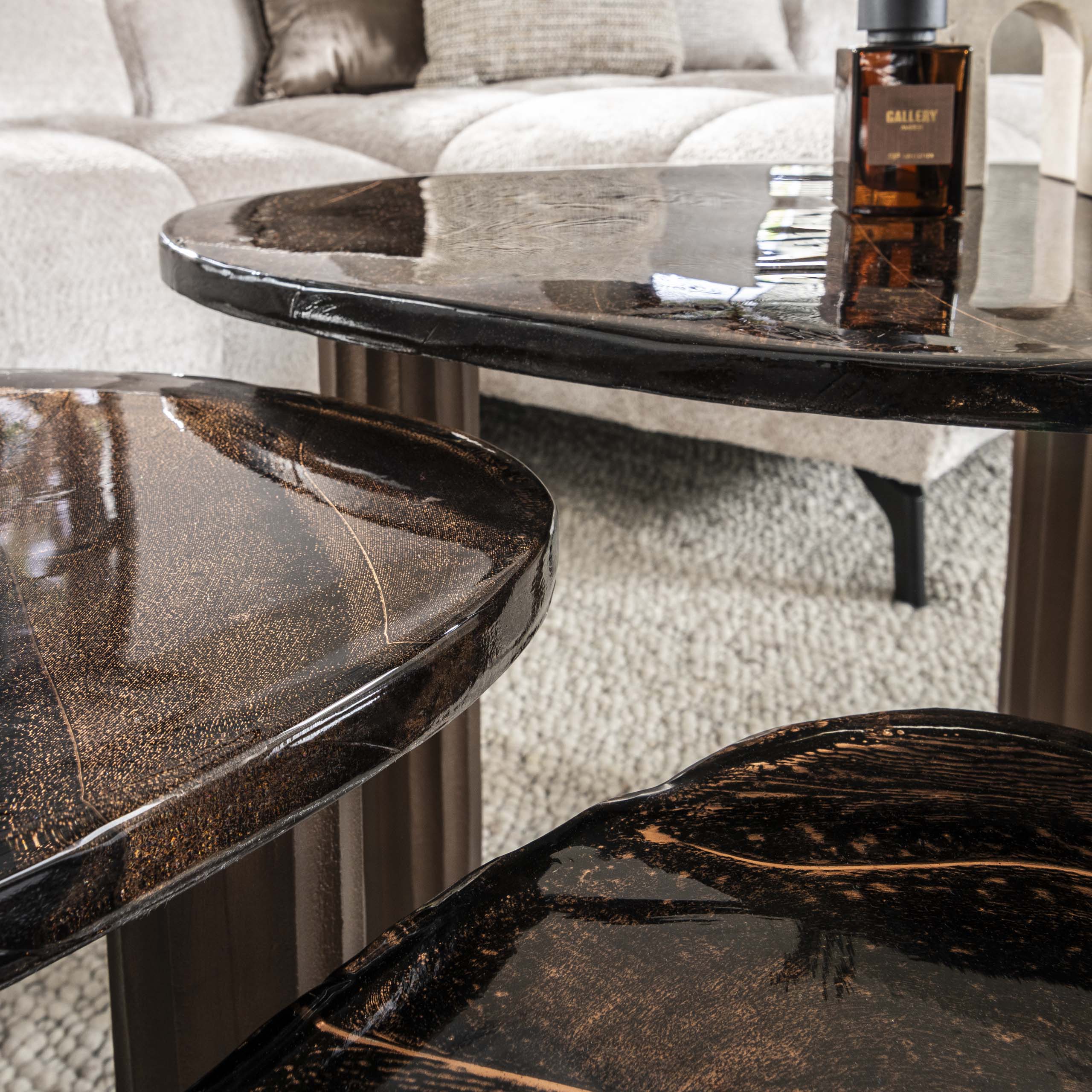 Salontafel Eclipse S Antiek Koper